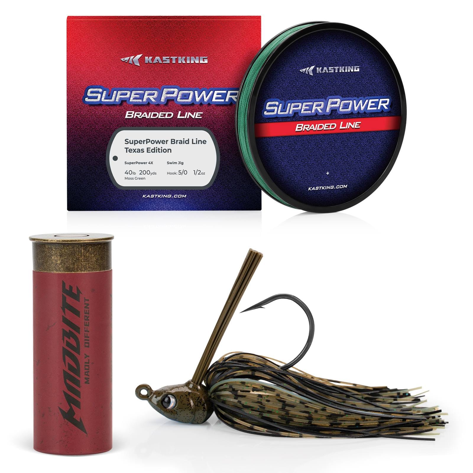 KastKing Superpower Braided Fishing Line and Lure Kit