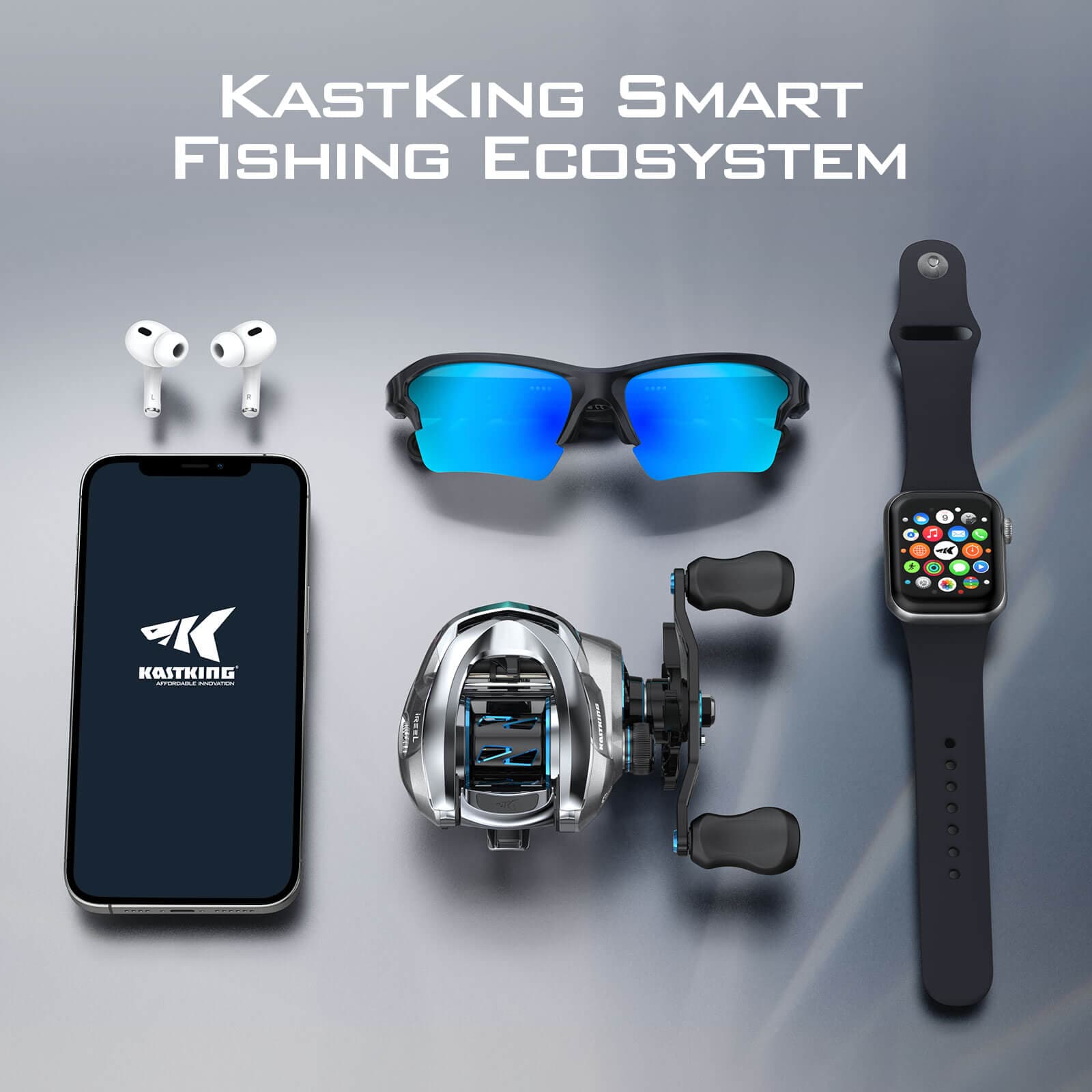 affordable fishing reels KastKing iReel One AMB Smart Fishing Reels 7.2:1 / Left Handed