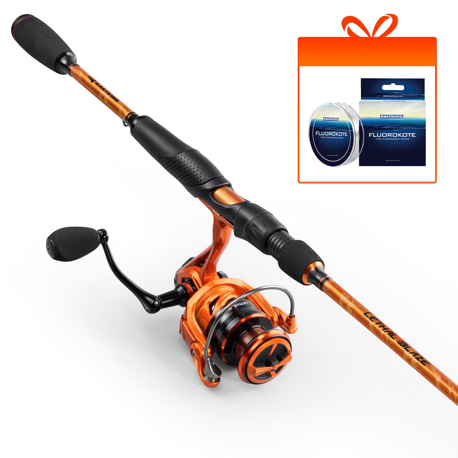 KastKing Lethal Blaze Twin-Tip Spinning Fishing Rod and Reel Combo
