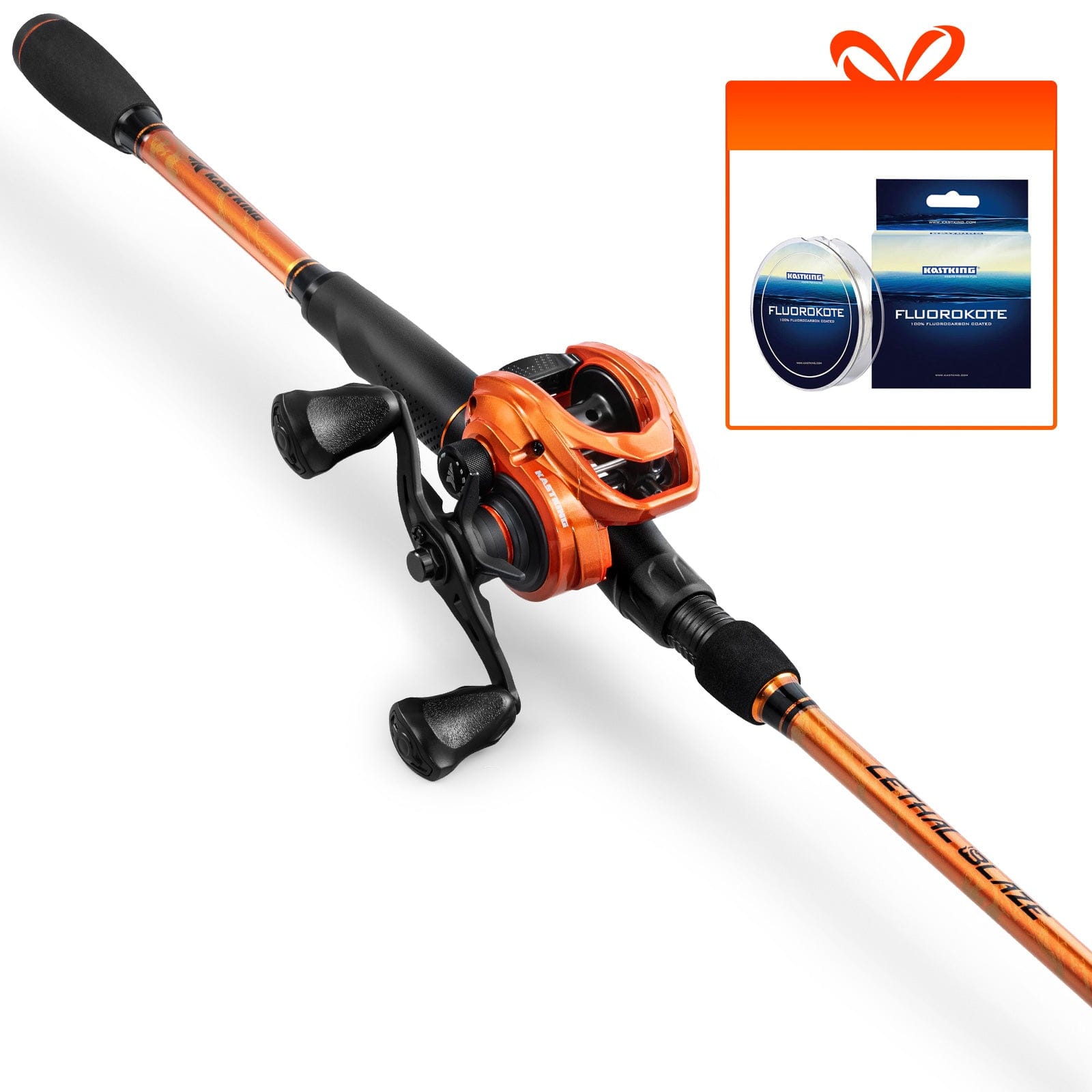 KastKing Lethal Blaze Twin-Tip Baitcaster Rod and Reel Combo
