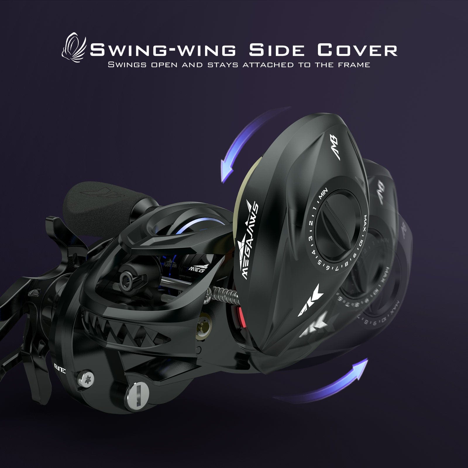 Buy KastKing MegaJaws Baitcasting Reel, Industry First Color-Coded Gear  Ratios from 5.4:1 to 9.1:1, Fishing Reel with 11+1 High Performance BB,  Magnetic Braking System, 17.6 Lb Carbon Fiber Disc Drag Online at  desertcartKUWAIT