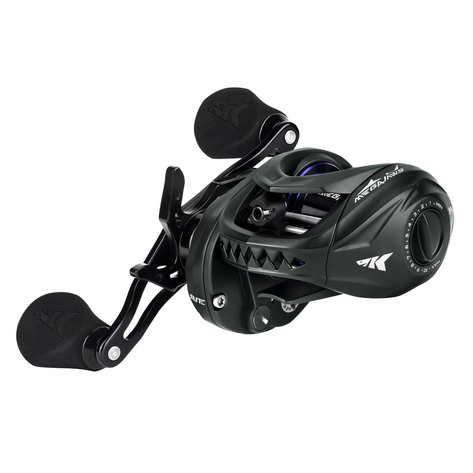KastKing MegaJaws Elite Shallow Spool Baitcasting Reels - 7.2:1 / Right Handed KastKing MegaJaws Elite Shallow Spool Baitcasting Reels - 7.2:1 / Right Handed