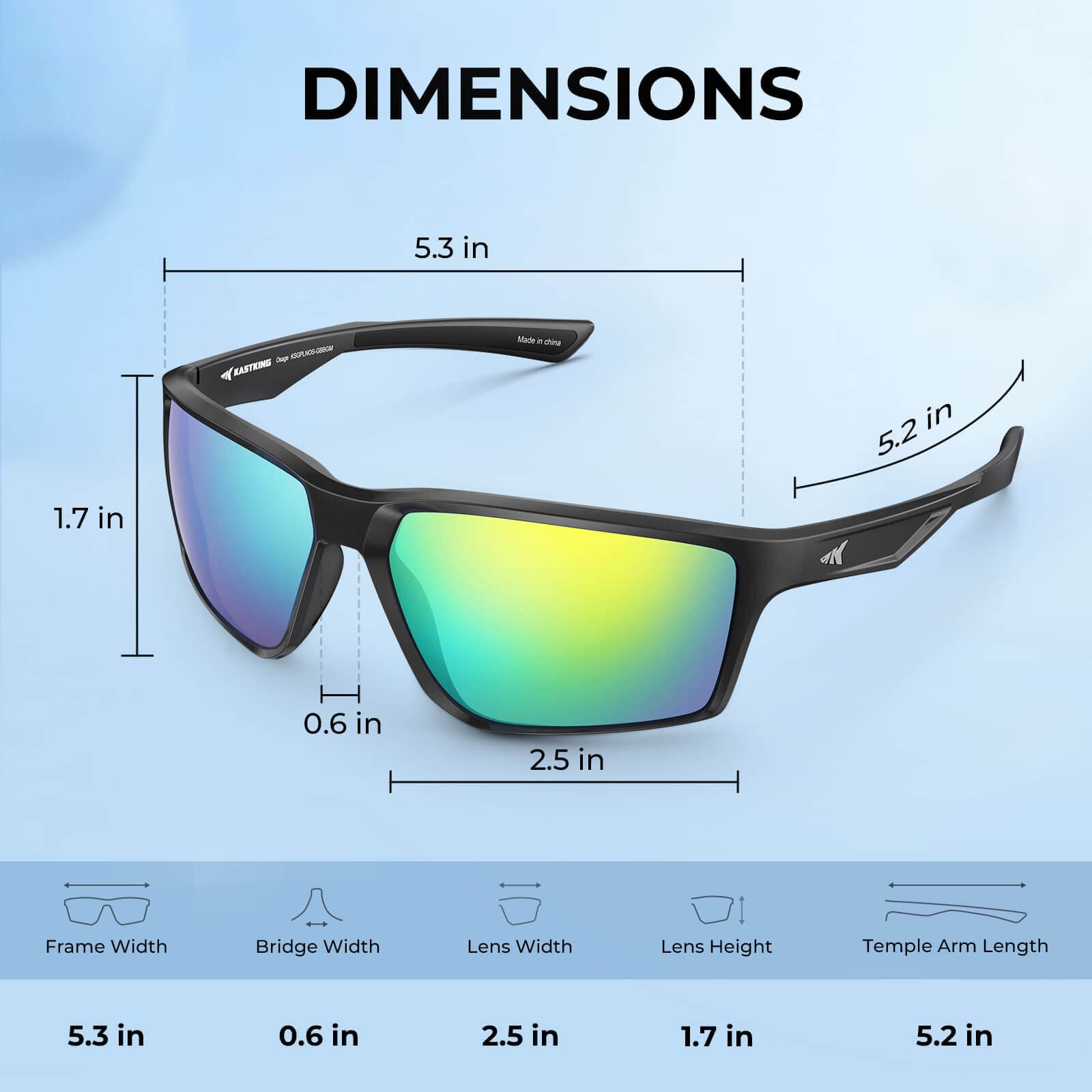 thumbnail image 2 of Wholesale Polarized Sports Sunglasses | SunRayz | Myrtle 2 of 9