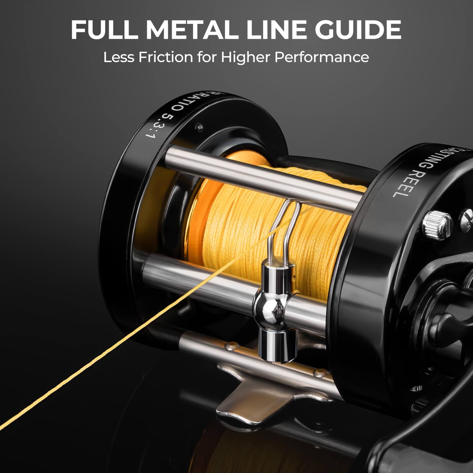 KastKing Rover Round Baitcasting Reel for big fish, Perfect Conventional Reel for Catfish, Salmon/Steelhead, Striper Bass and Inshore Saltwater KastKing Rover Round Baitcasting Reel for big fish, Perfect Conventional Reel for Catfish, Salmon/Steelhead, Striper Bass and Inshore Saltwater
