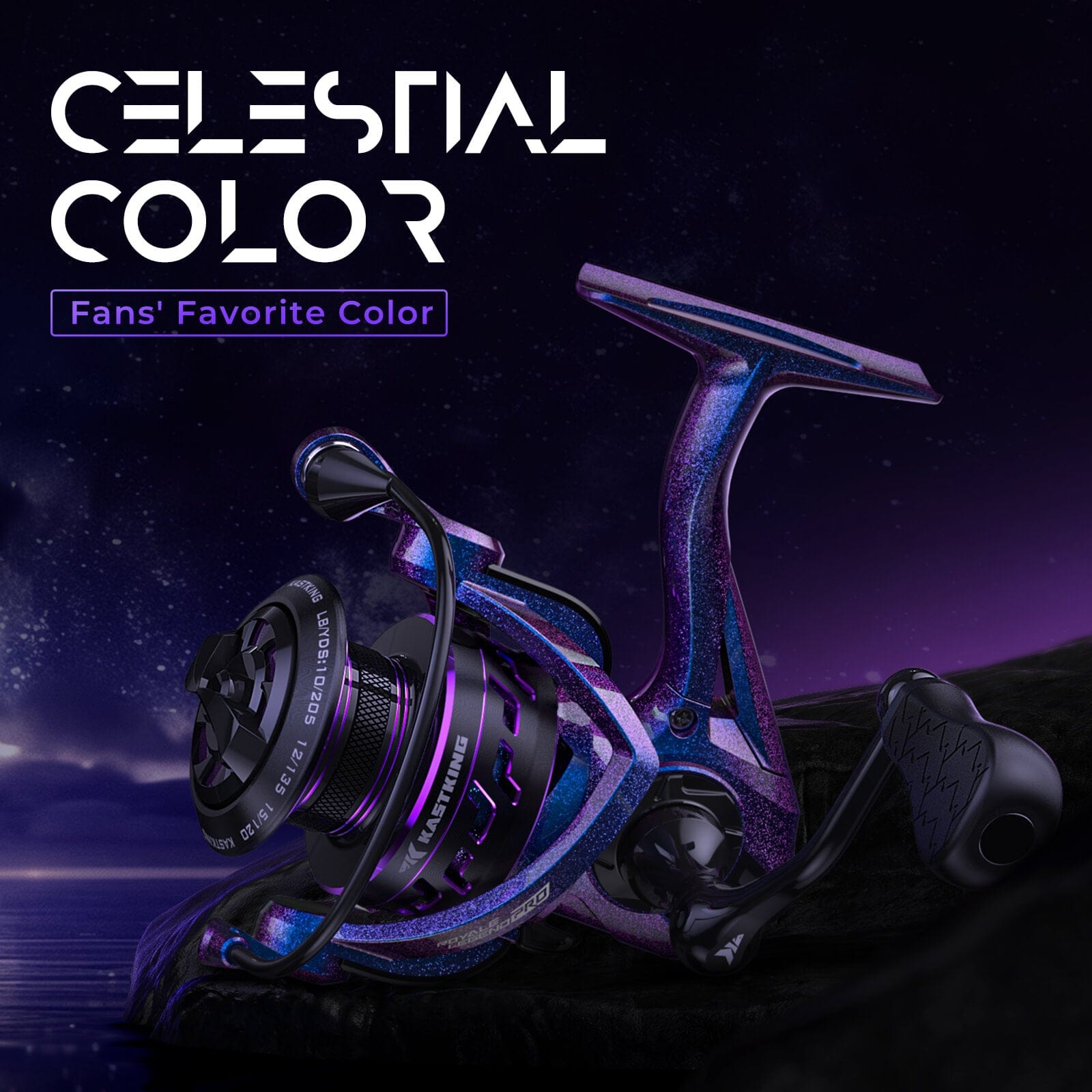 New KastKing Fishing Reel Adds Colorful Style to Spinning Reel