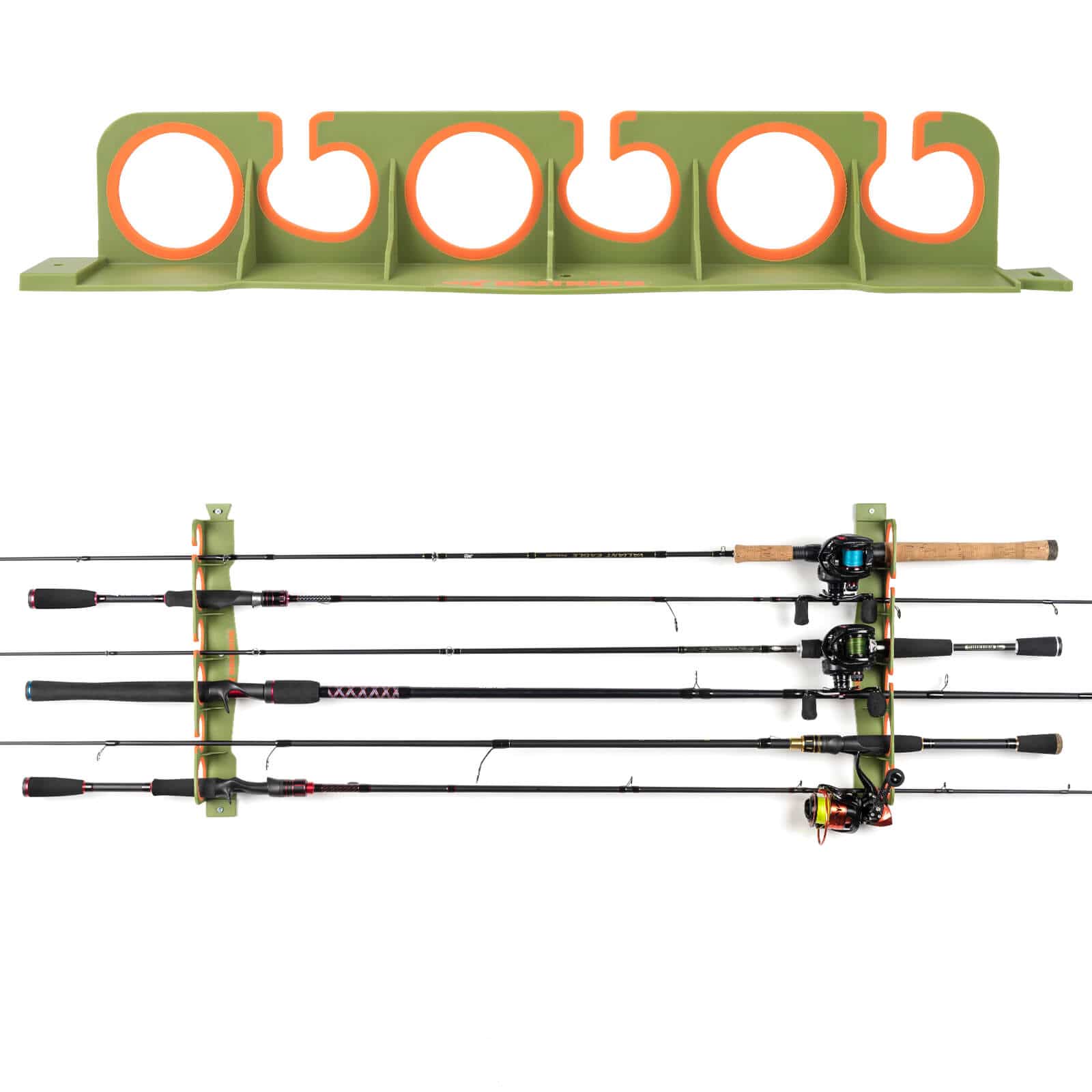1 Pair Wall Mount Fishing Rod Holder Heat-resistant Helpful Reliable Fishing  Pole Rack For Home