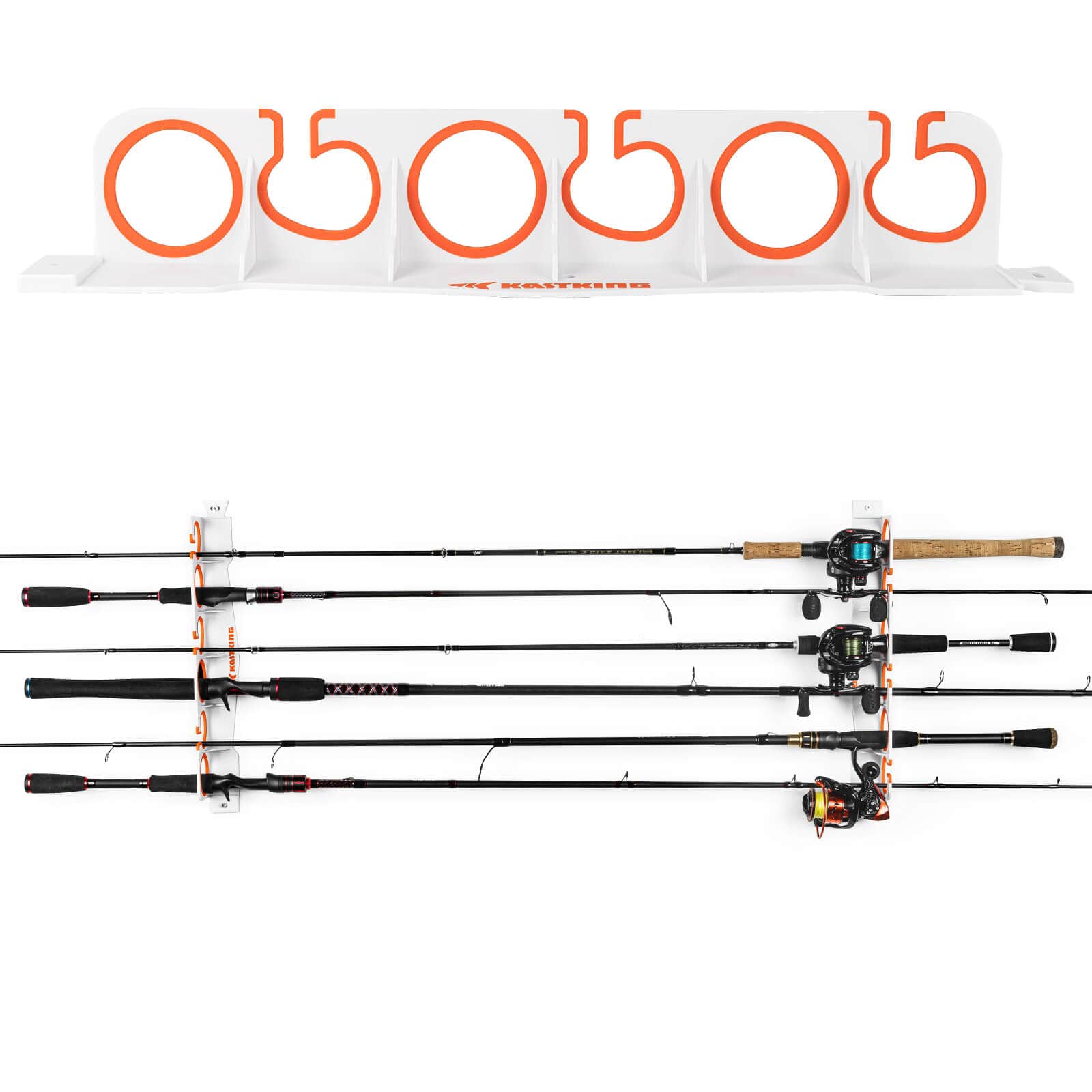DRESS Fishing Rod Holder Light (Color: Grey), MORE, Fishing