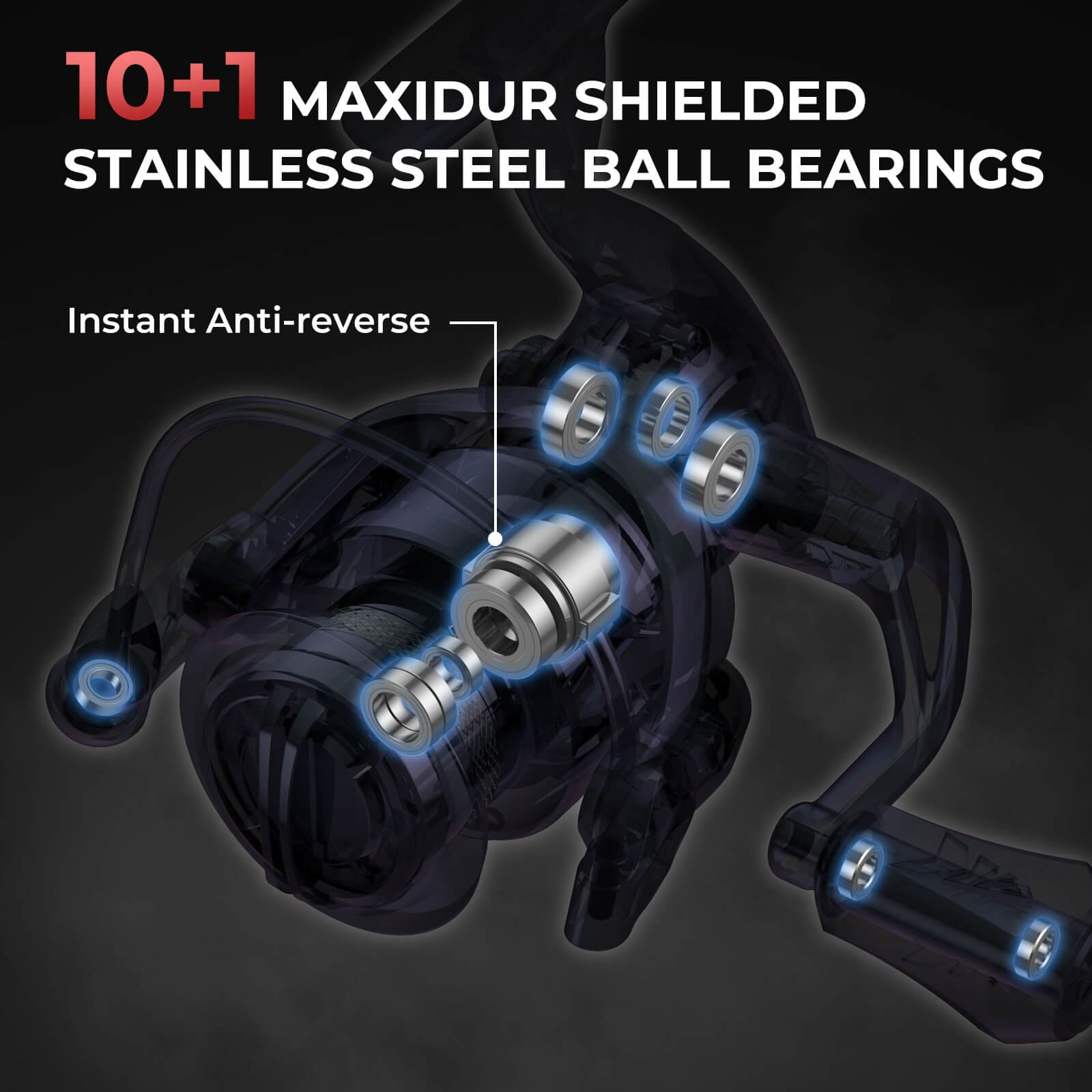 KastKing 4000 Fishing Reel 39.5 LBs Max Drag 10+1 Stainless 5.2:1 Gear Ratio-Sharky III-Black KastKing 4000 Fishing Reel 39.5 LBs Max Drag 10+1 Stainless 5.2:1 Gear Ratio-Sharky III-Black