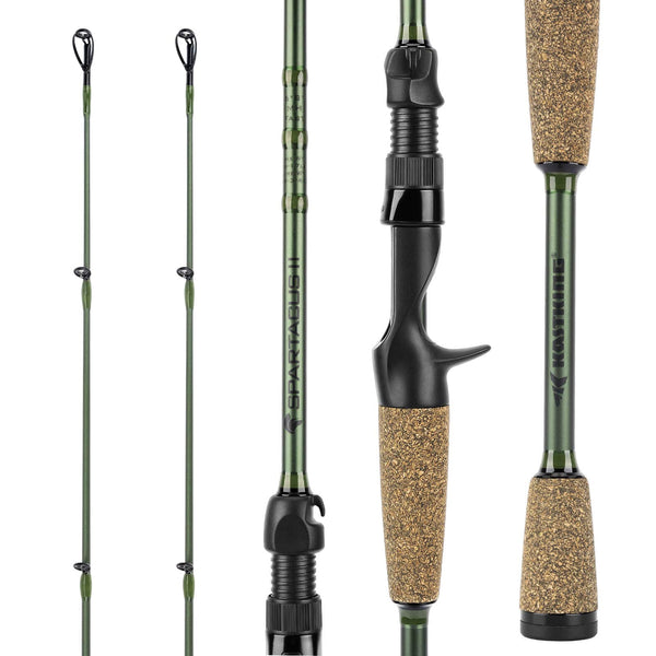 baitcasting rods amazon 6'6" Medium Heavy Rod Fishing Rod and Reel Combo