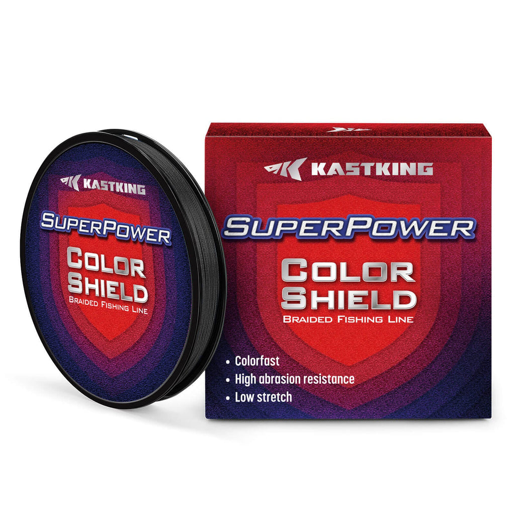 KastKing SuperPower ColorShield Braided Fishing line - 150YDS