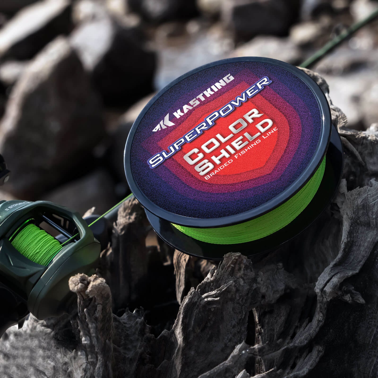 KastKing SuperPower ColorShield Braided Fishing line - 150YDS KastKing SuperPower ColorShield Braided Fishing line - 150YDS
