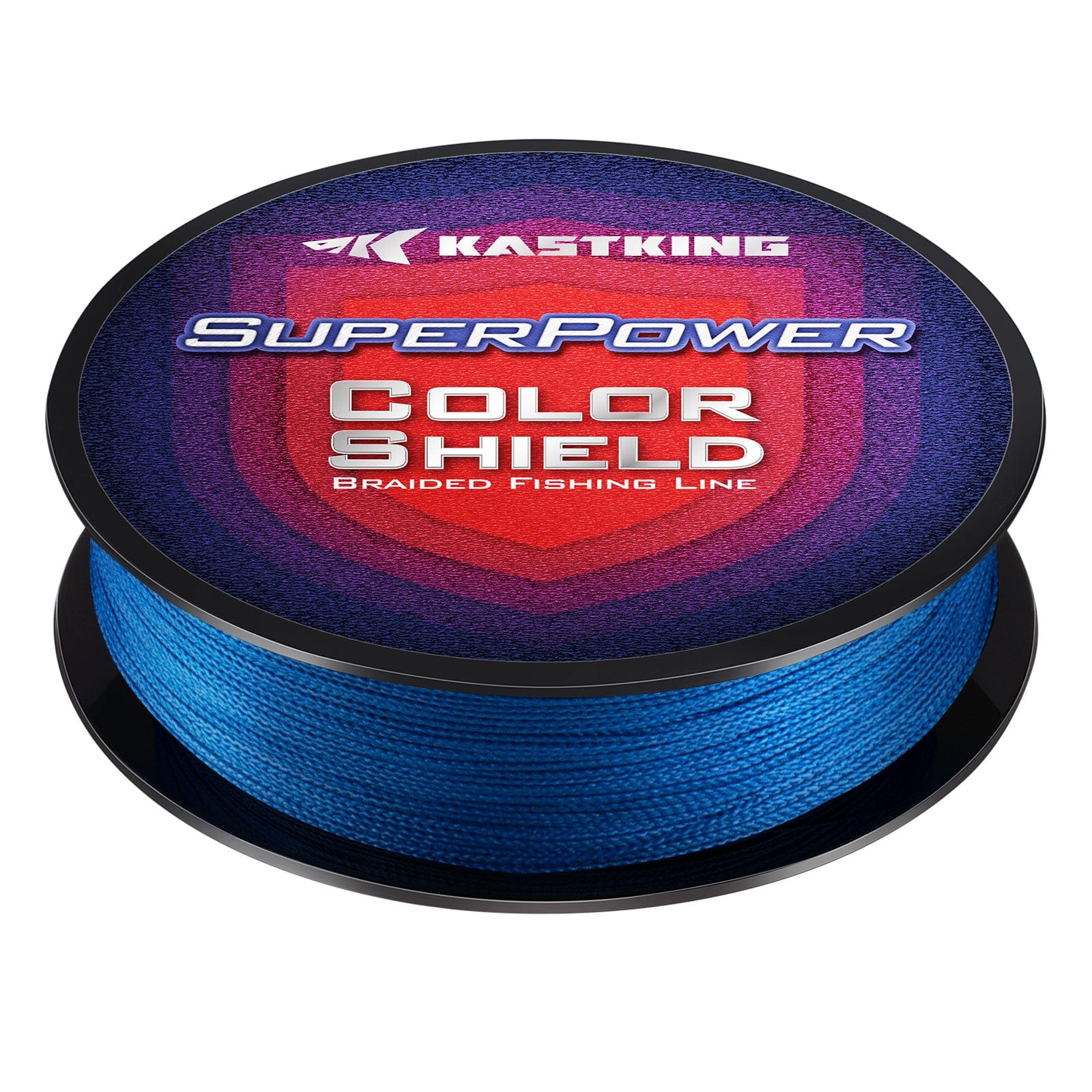 multi color braided fishing line KastKing SuperPower ColorShield Braided Fishing line