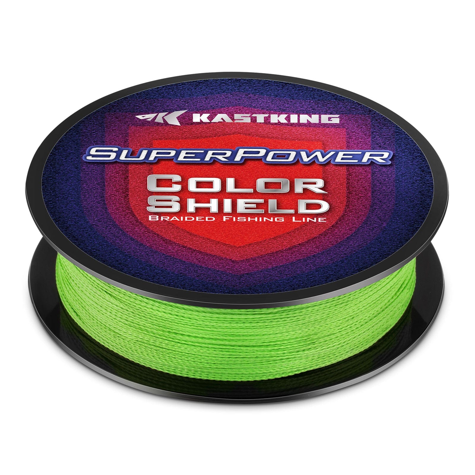 KastKing SuperPower ColorShield Braided Fishing line - Neon Green / 150 YDS  / 65 LB