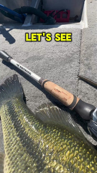 The KastKing Al-Ti Elite hits the water.