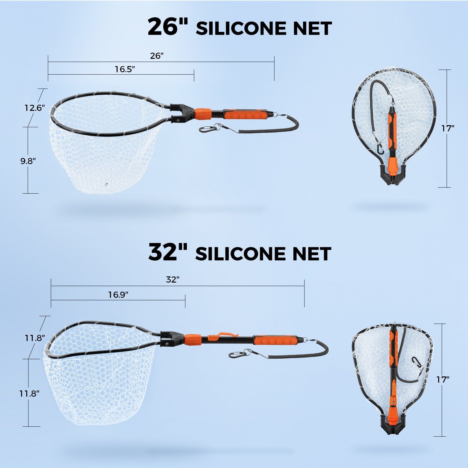 KastKing Titanet Fishing Net Silicone Net / 16.5'' | 12.6''
