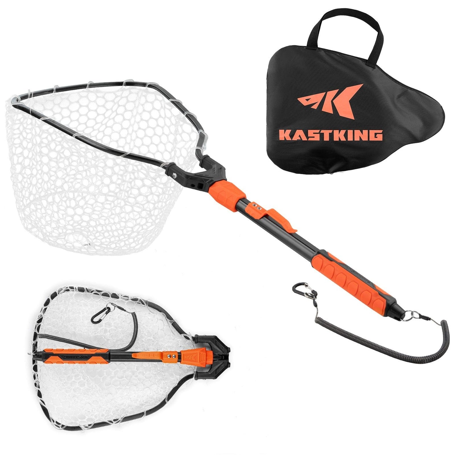 colaspe a fishing net for fishing KastKing Brutus Foldable Extendable - PVC Net / 15'' | 12'' quality 6063 Aluminum alloy for exceptional performance Handy Pak Net Co. EZ