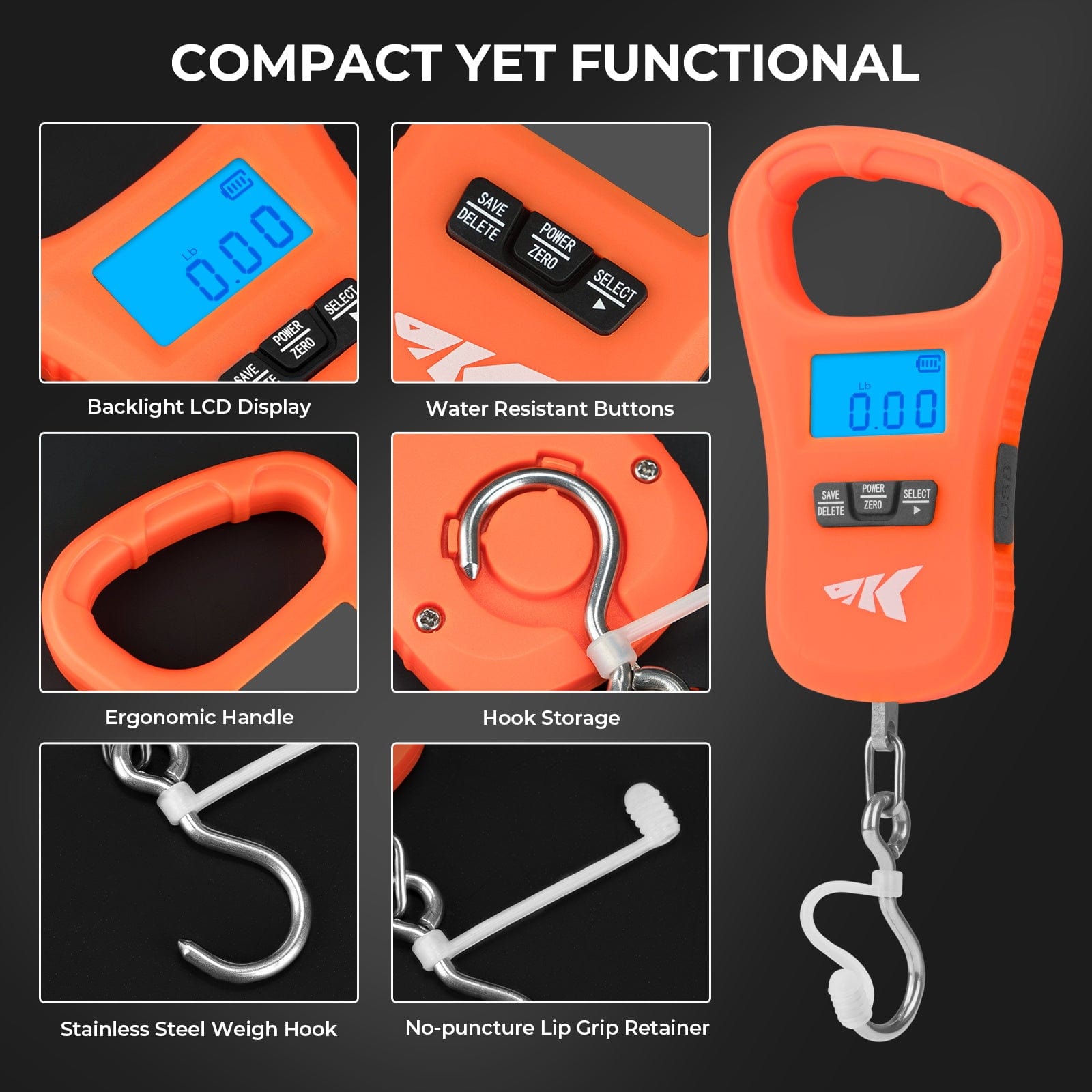 KastKing ToughTide USB Charging Fishing Scale