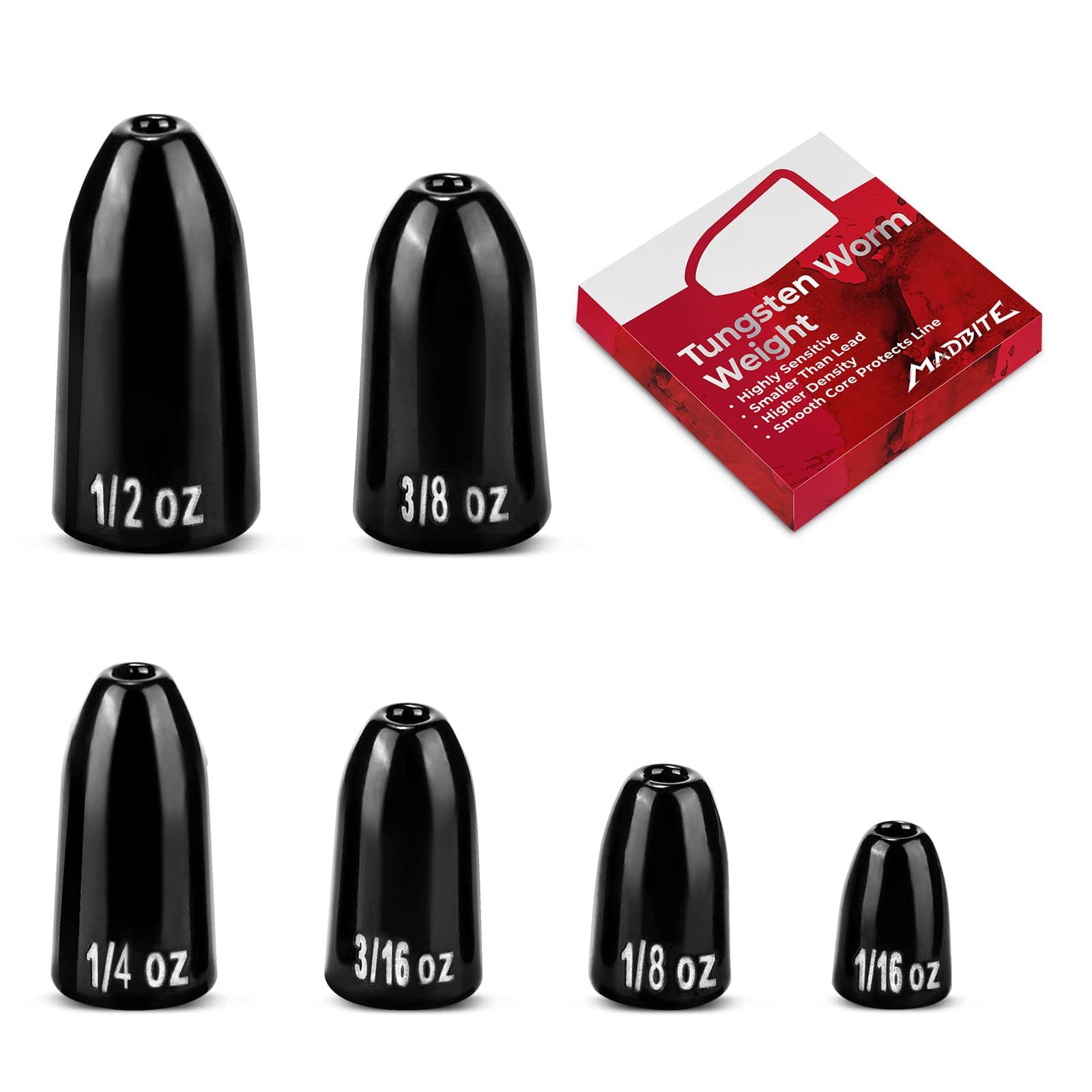 Worm Weights Tungsten Weights Bulk Fishing Tungsten Worm Weights