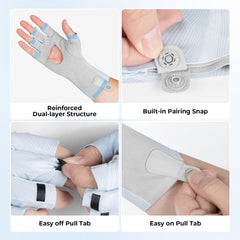 KastKing Ultimate Angler Fingerless SPF Sun Gloves
