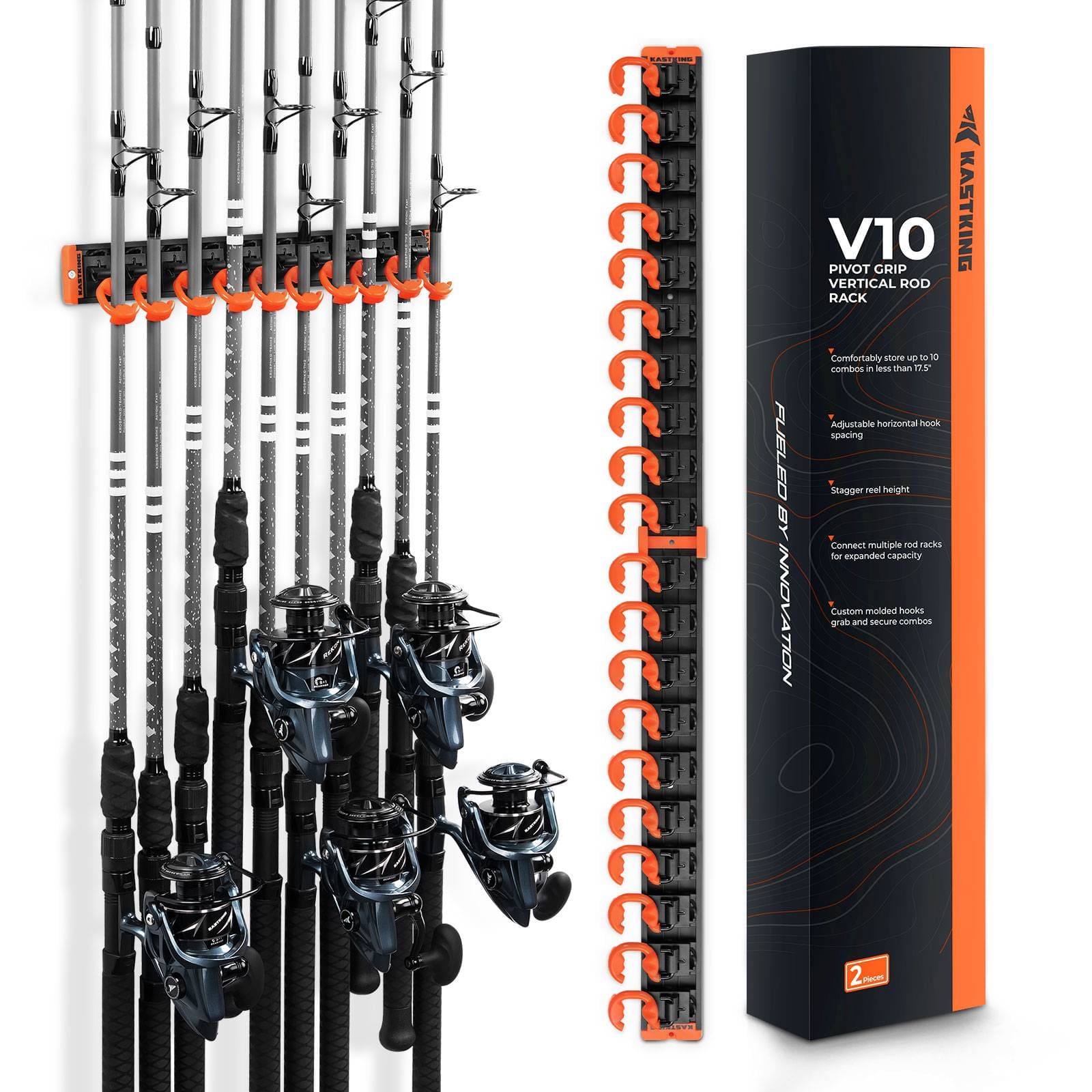 expanded fishing pole KastKing V10 Pivot Grip Fishing Rod Holder