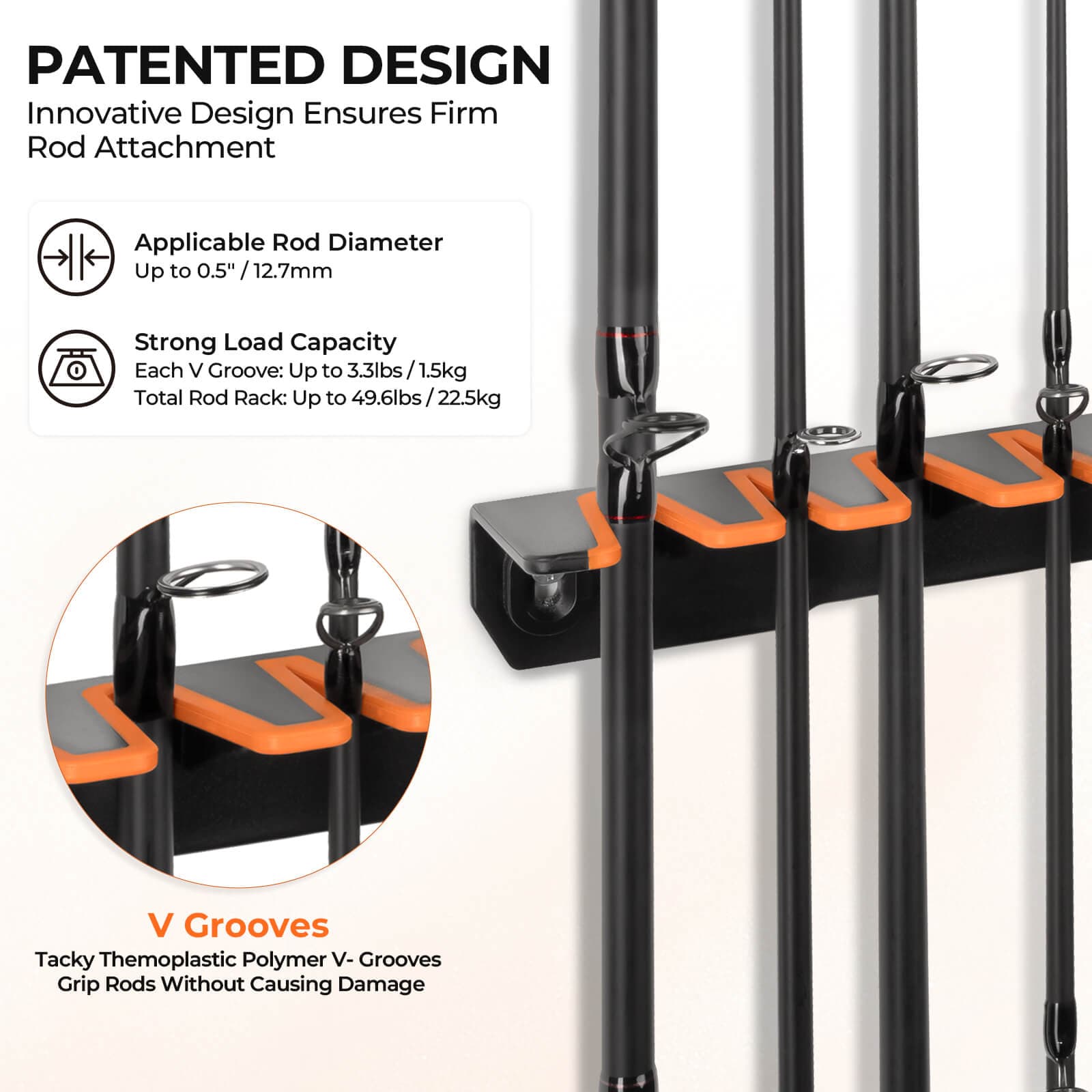 KastKing Patented V15 Vertical Fishing Rod Holder