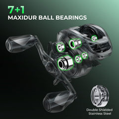 KastKing Zephyr Dual-tip Baitcaster Rod and Reel Combo