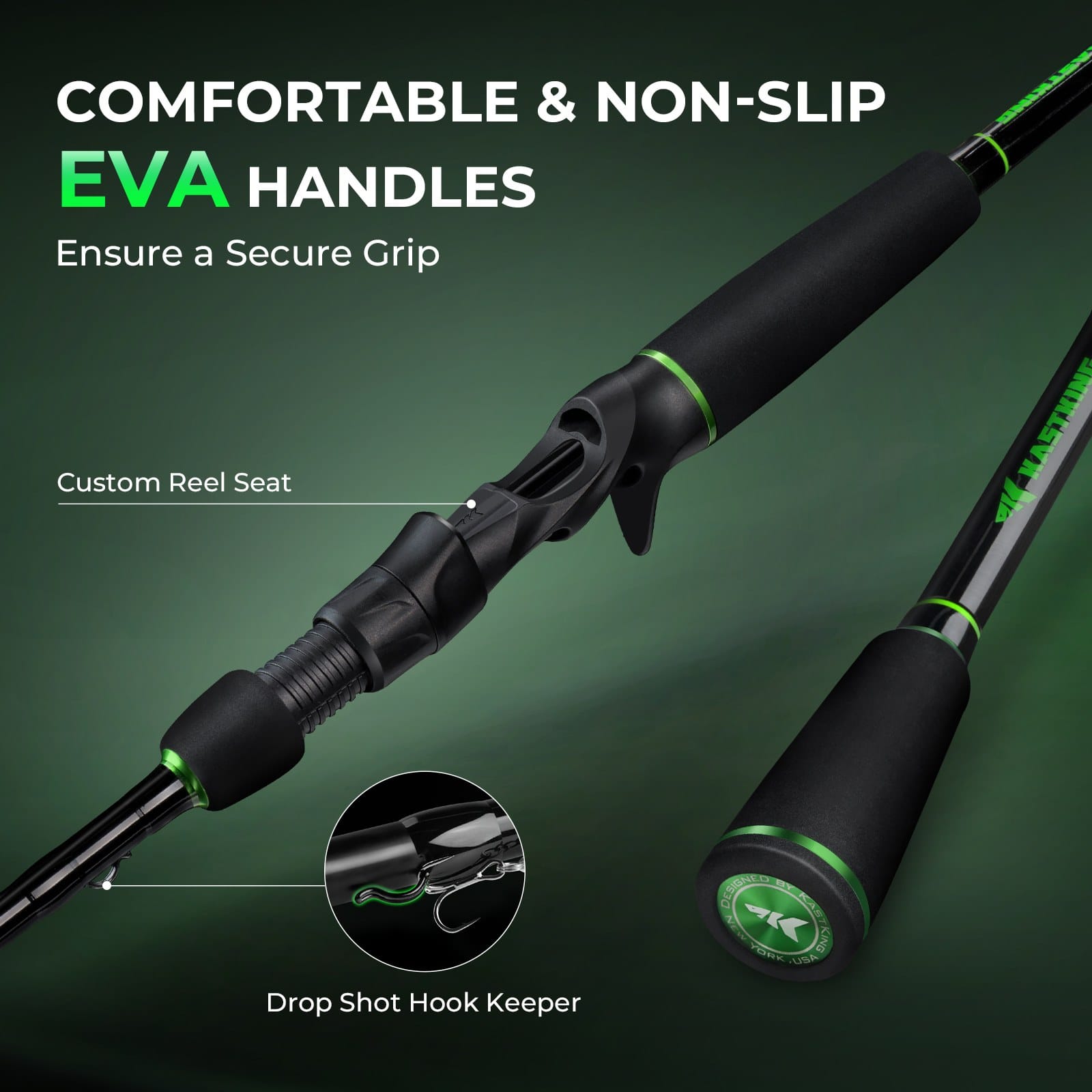 KastKing Zephyr Dual-tip Baitcaster Rod and Reel Combo