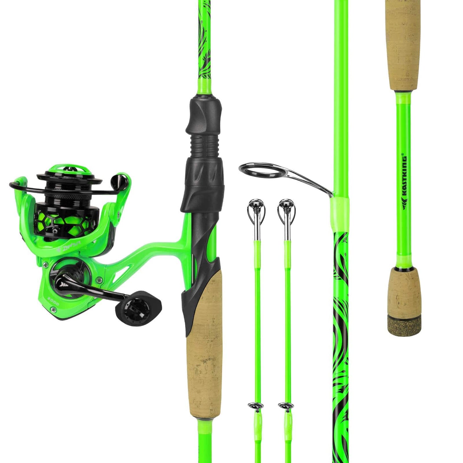 Telescopic Fishing Rod And Baitcasting Reel Combo – 8-Piece 210cm Rod, 7.2:1 Reel, Left/Right