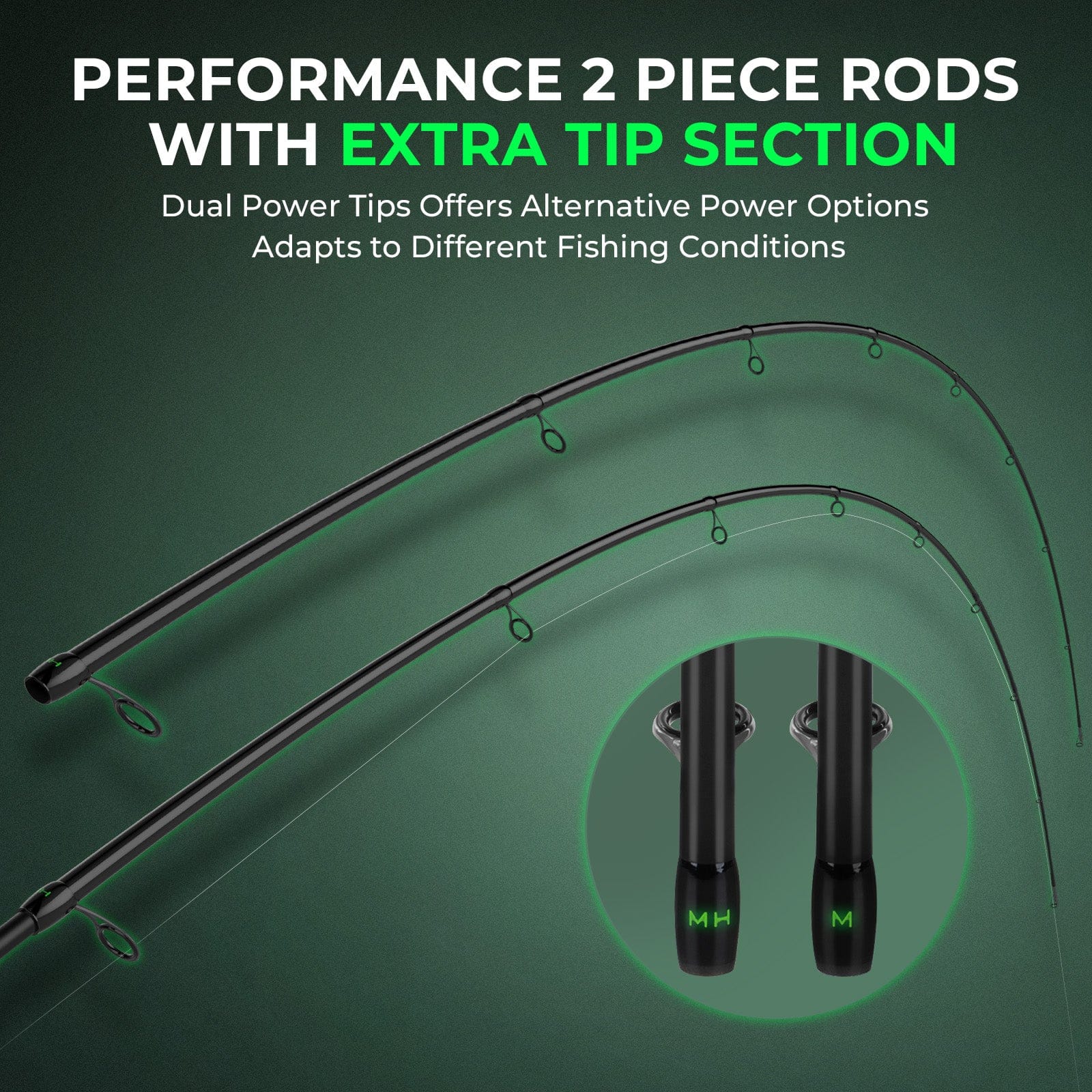 KastKing Zephyr Dual Tip Spinning Rod