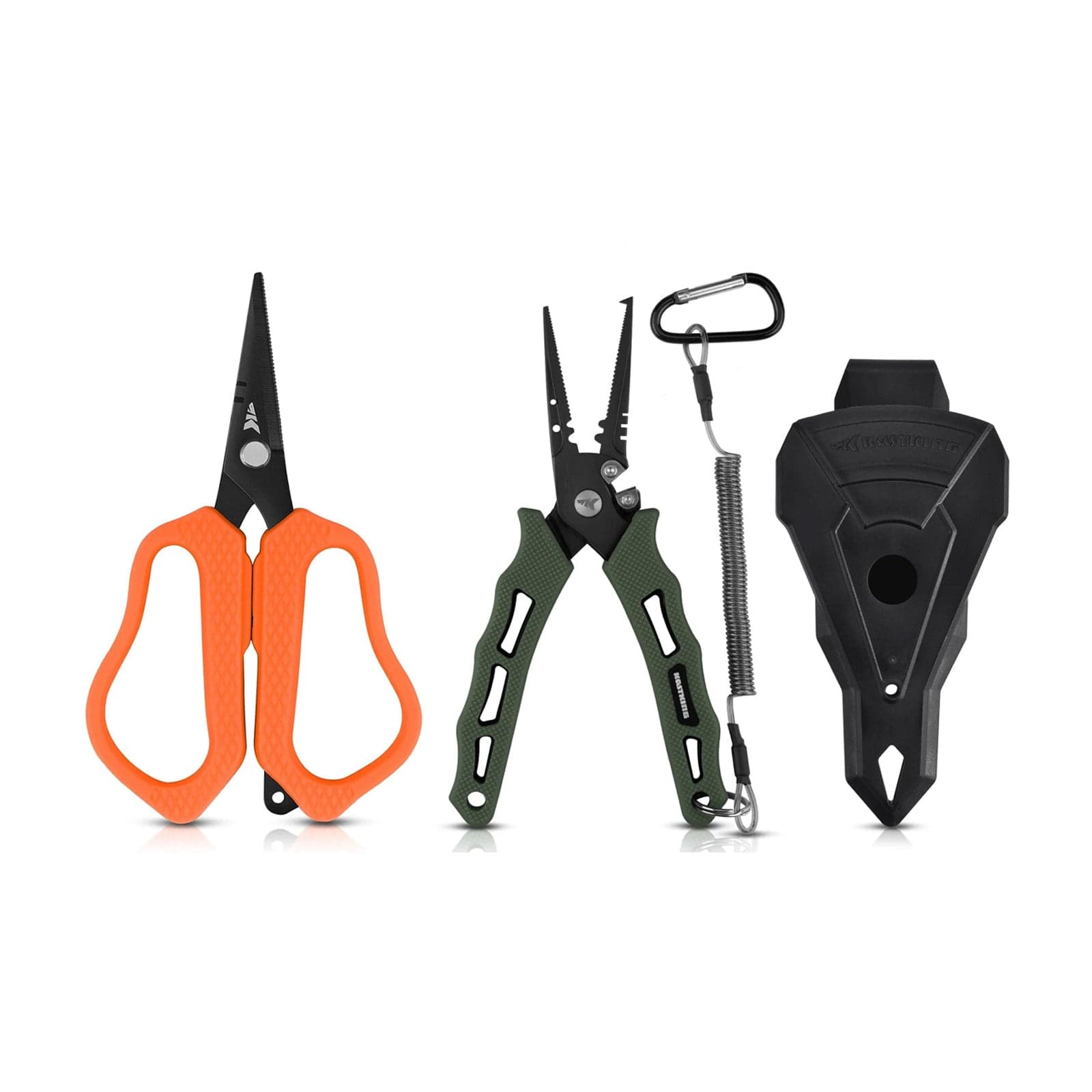 KastKing Cutthroat 7-inch Fishing Pliers and 5-inch Braid Scissors Combo