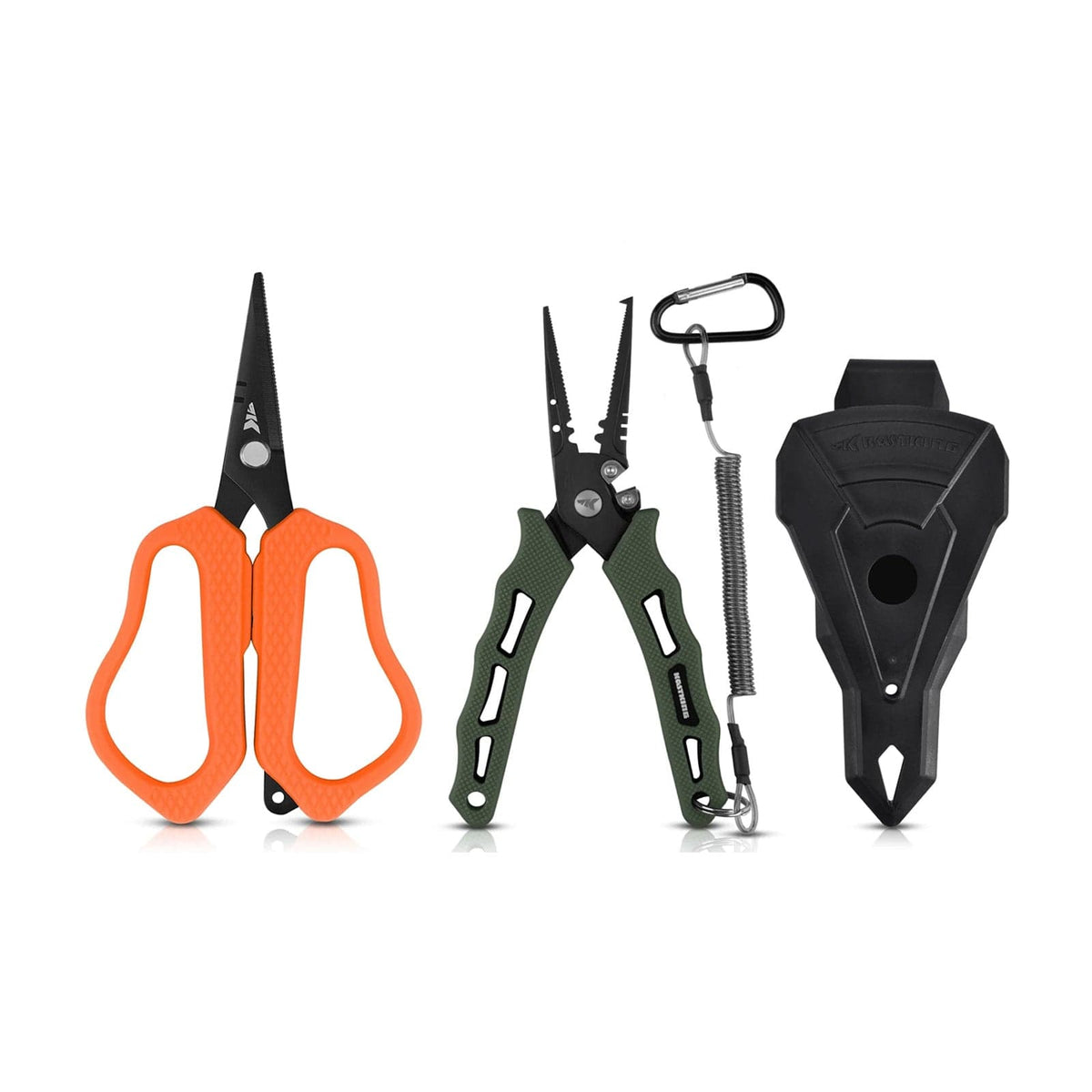 KastKing Cutthroat 7-inch Fishing Pliers and 5-inch Braid Scissors Combo
