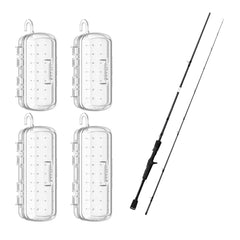 KastKing Crixus Fishing Rods and Bait Kapsule Fishing Lure Cover Combo