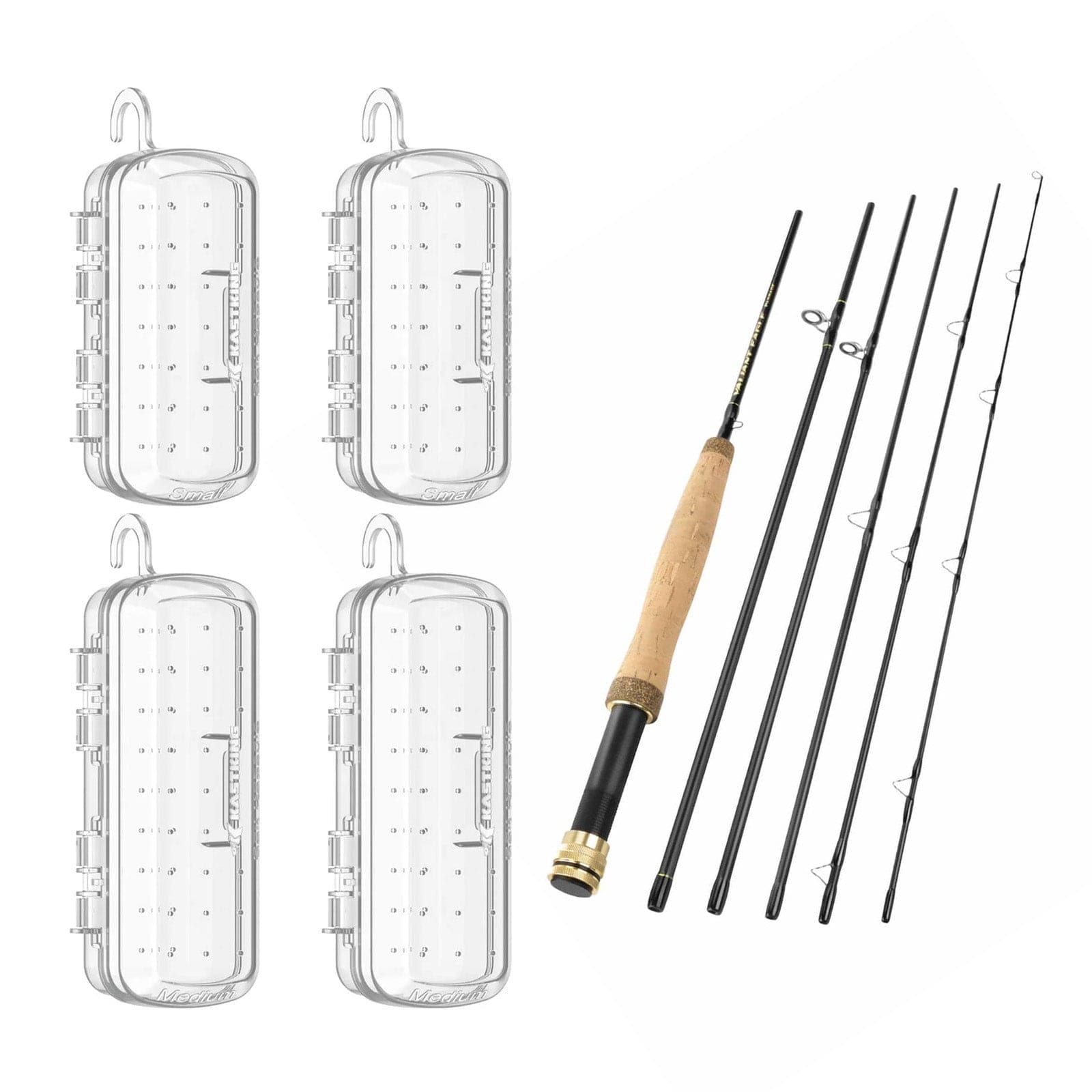 KastKing Valiant Eagle Passage Travel Fishing Rods and Bait Kapsule Fishing Lure Cover