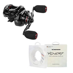 KastKing Spartacus II Baitcasting Reel and Kovert Fluorocarbon Fishing Line Combo
