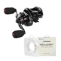 KastKing Spartacus II Baitcasting Reel and Kovert Fluorocarbon Fishing Line