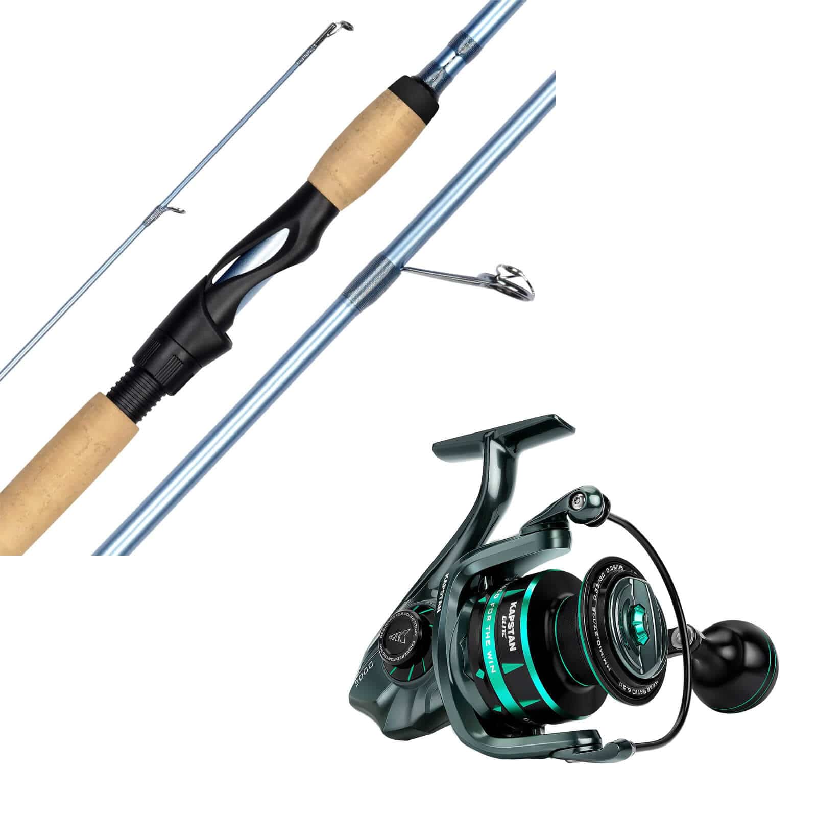 KastKing Kapstan Elite High Speed and Estuary Inshore Spinning Fishing Combo