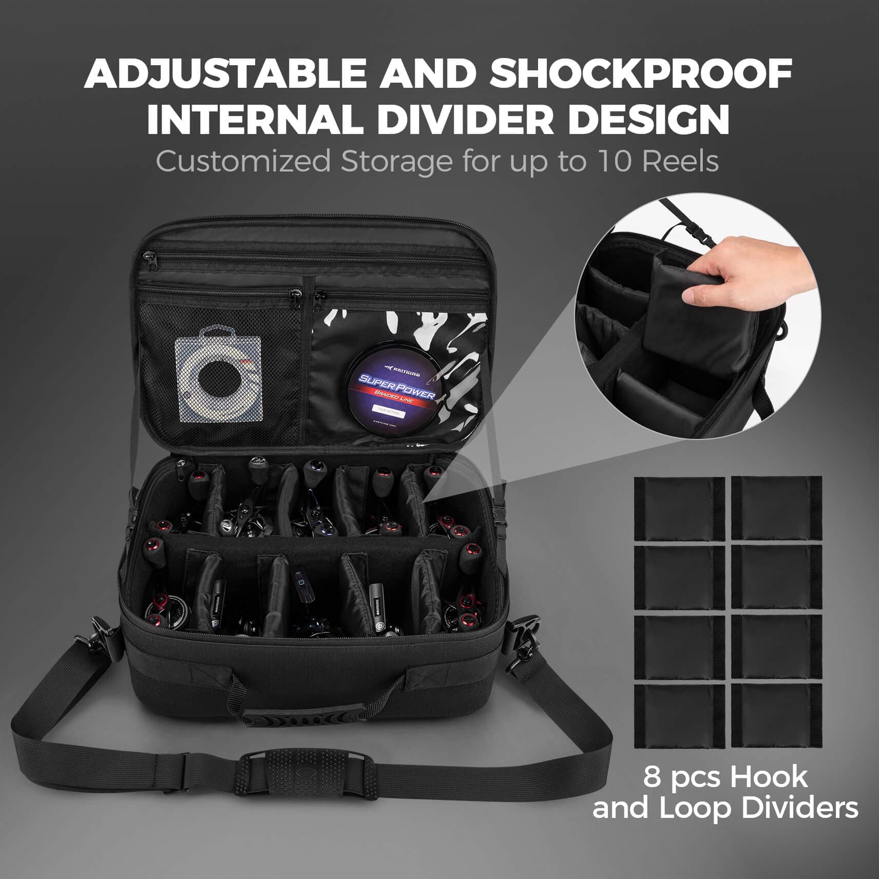 best fishing reel case KastKing Fishing Reel Case Medium & Large Medium