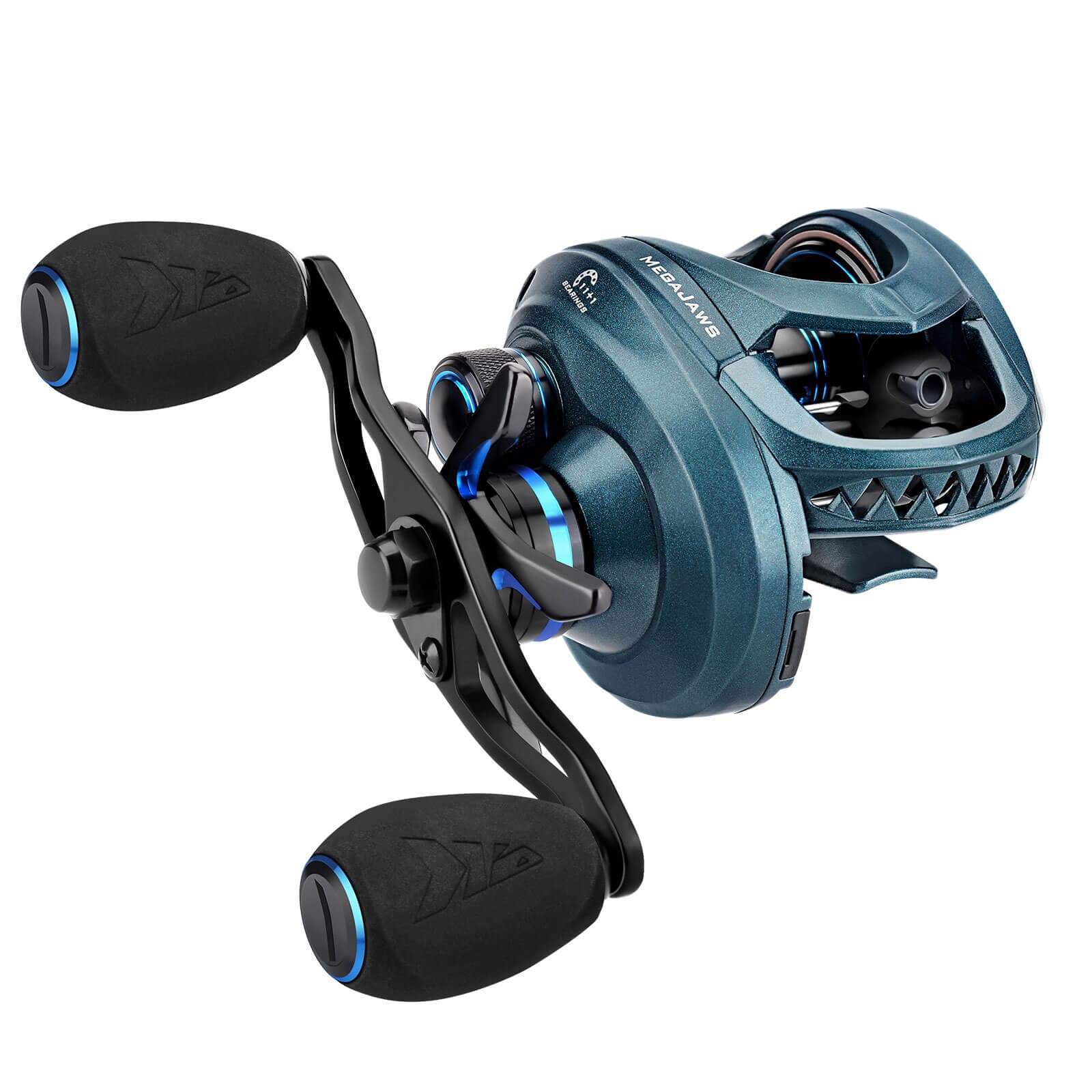 KastKing MegaJaws Baitcasting Reels with AutoMag Dual Braking System - Deep  Water / 6.5:1 / Right Handed