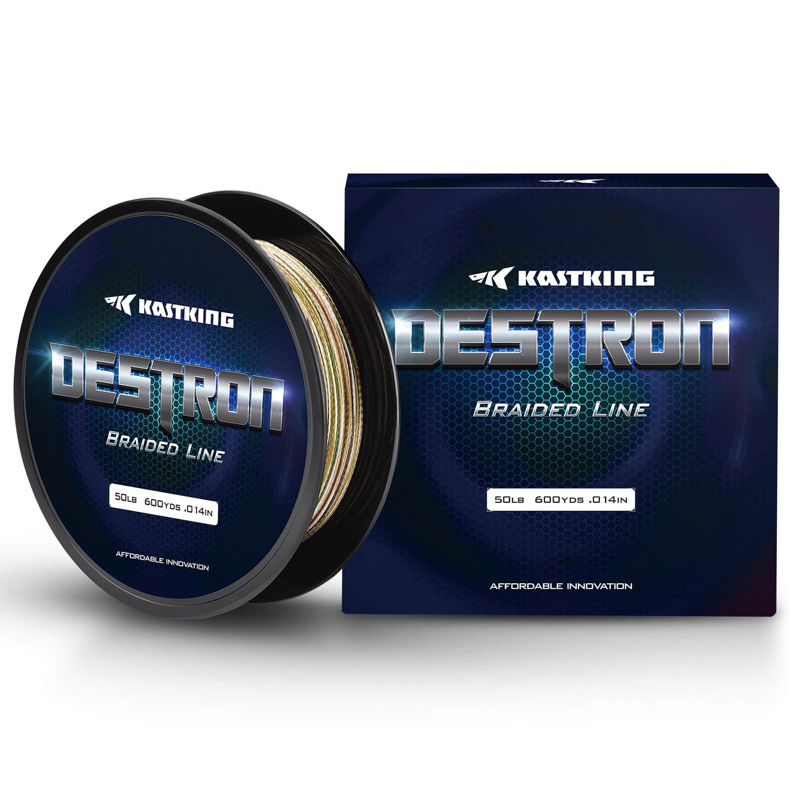 KastKing Destron Braided Fishing Line 300 Yards Moss Green / 15 lb KastKing Destron Braided Fishing Line 300 Yards Moss Green / 15 lb