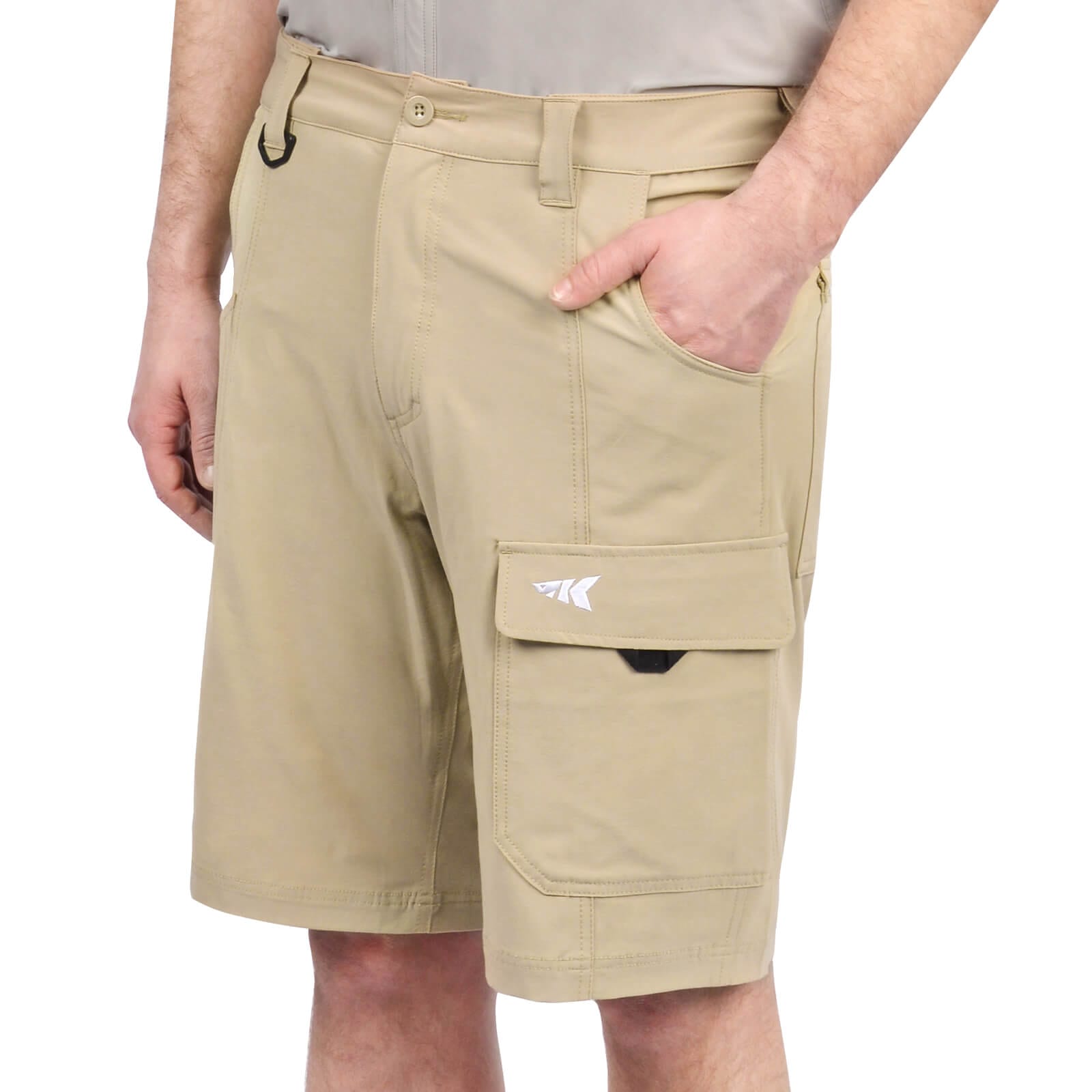 KastKing Men's Casual Hiking Cargo Shorts - Khaki [Regular Fit] / 32 Regular