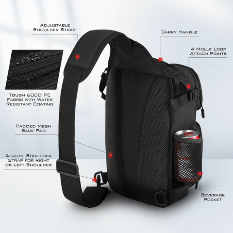 KastKing BlowBak Tactical Fishing Sling Tackle Storage Bag