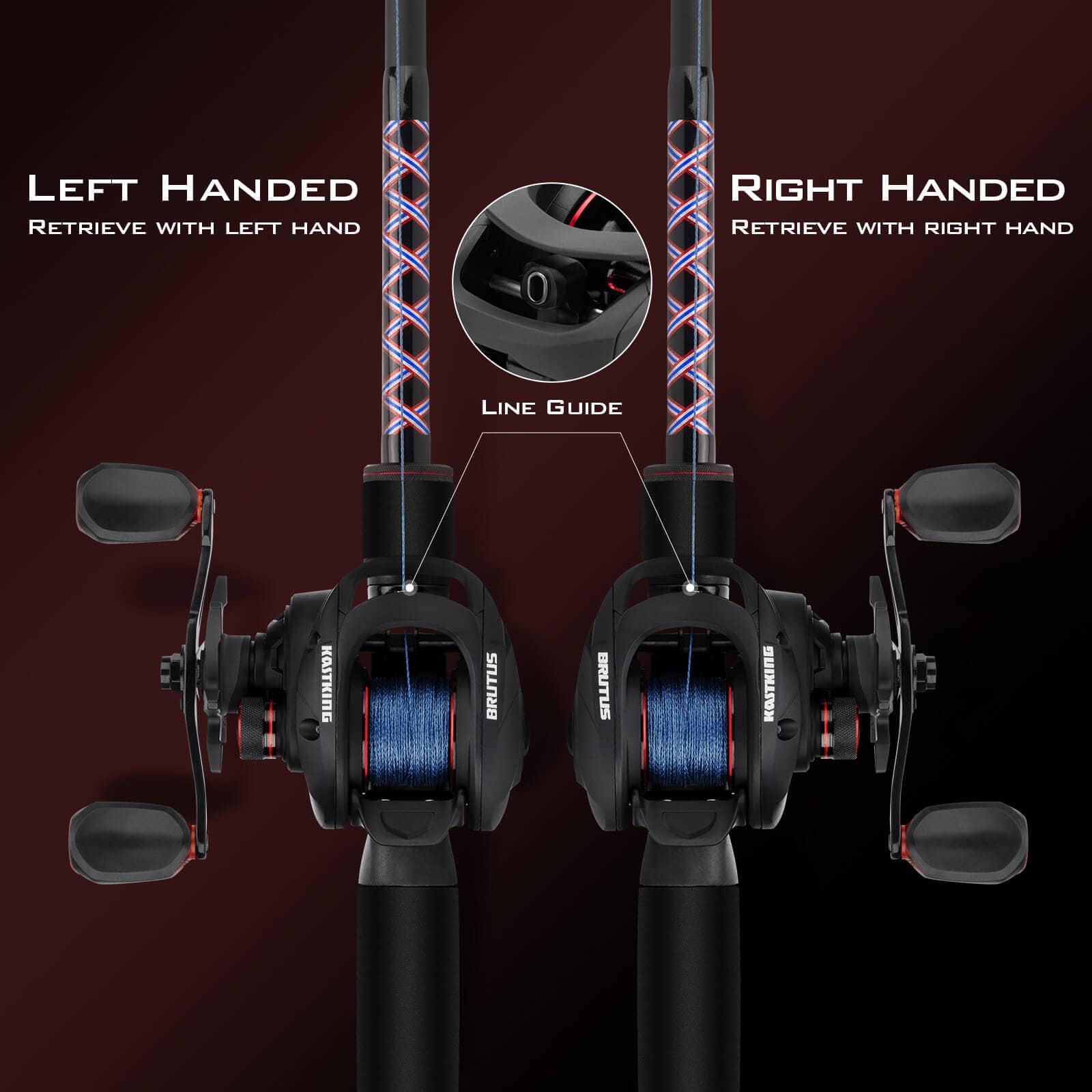 baitcaster reel on left side Sick Stick Casting (left) have for any fishing enthusiast. Right Handed Left Handed Baitcaster