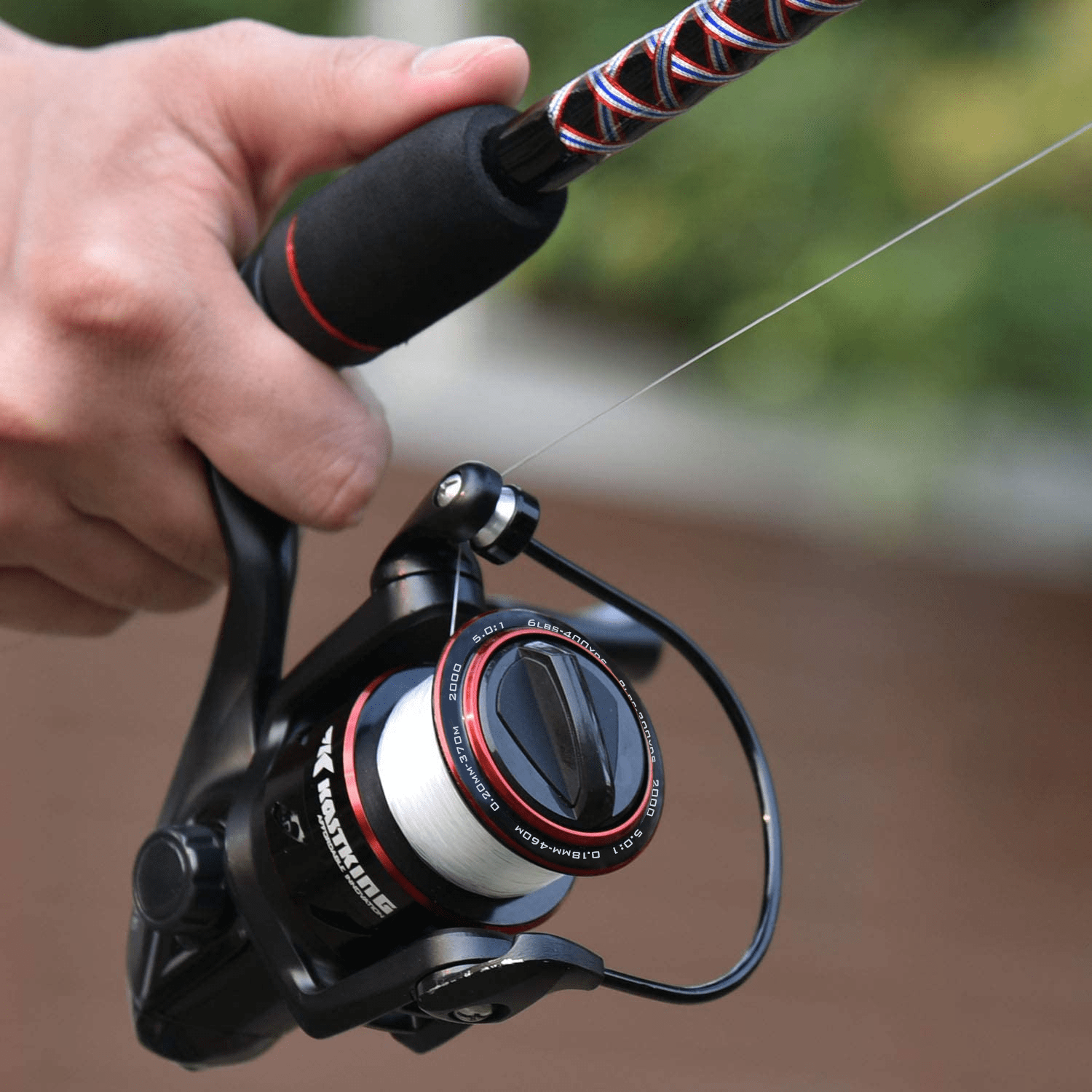 KastKing Brutus Spinning Reel, Freshwater Spinning Fishing Reels, Graphite Frame, CNC Aluminum Spool, 5.0:1 Gear Ratio, 4+1 Ball Bearings.