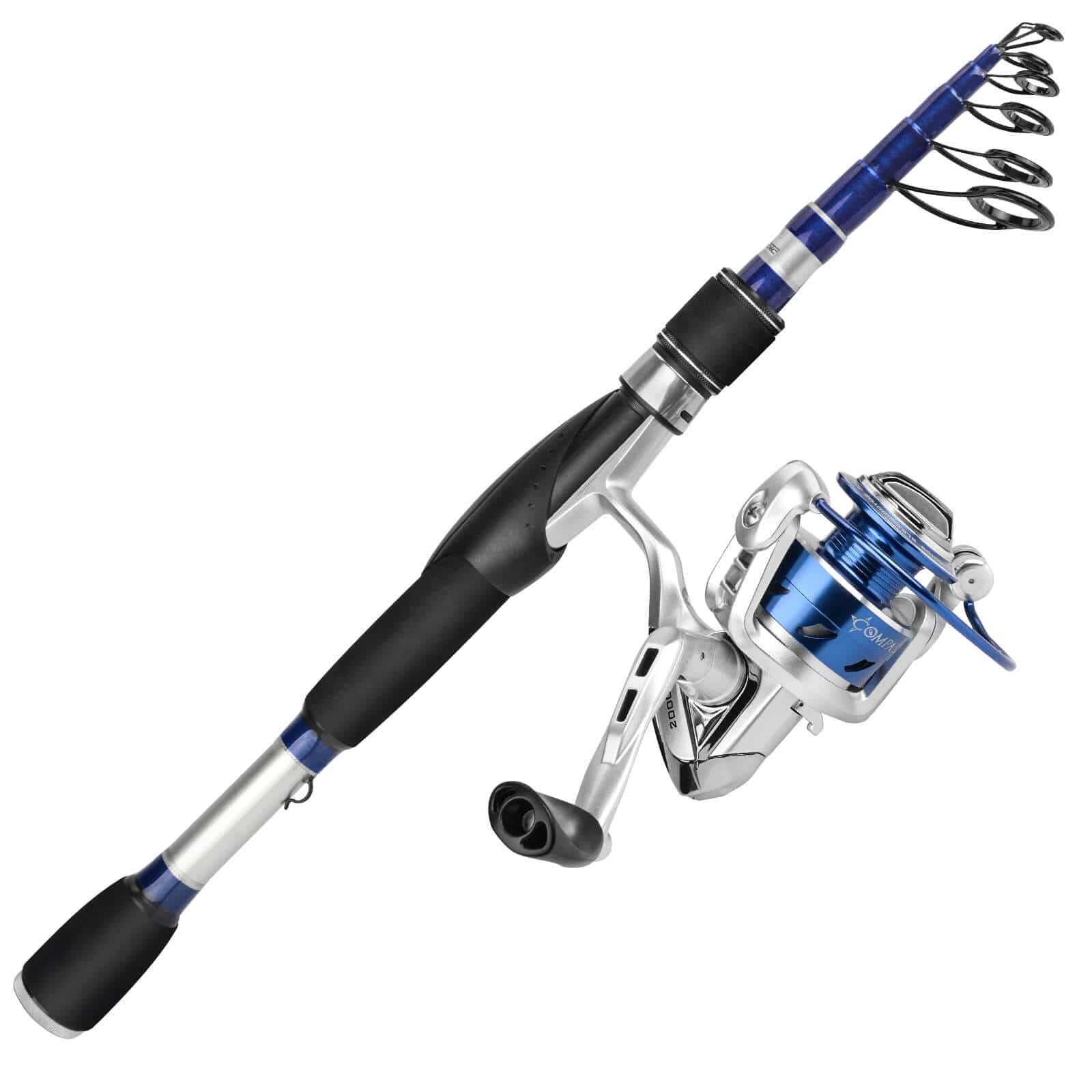 KastKing Compass Telescopic Fishing Rods or Combo - Spinning Combo & 2000  Reel / 6'6 / Moderate Fast-Medium