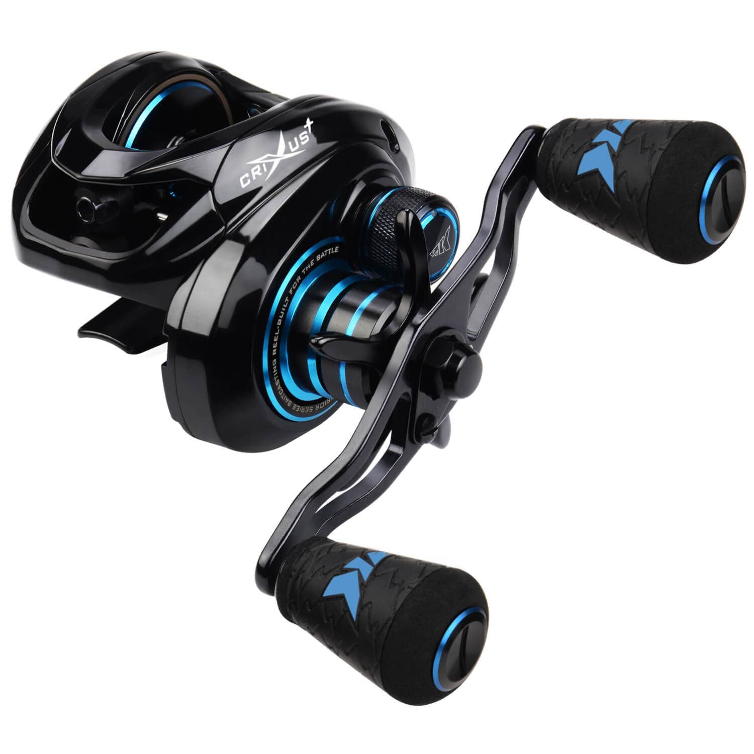 KastKing - Crixus Spinning Reel is ready for battle, with an aluminum  handle with slip resistant SuperPolymer handle knobs! These are vital as  they are super comfortable for all day fishing and