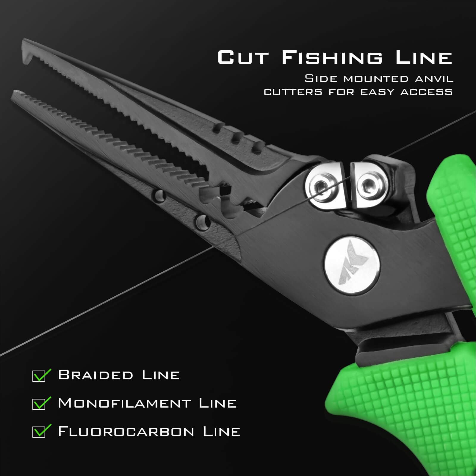 Kaba Aluminum Fishing Pliers Braid Line Cutters Light Weight Split