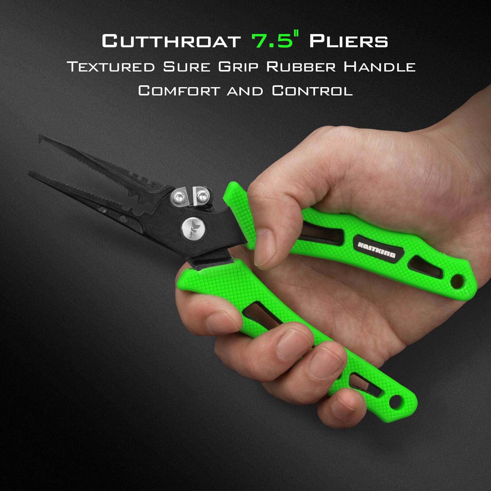 KastKing Cutthroat 7-inch Pliers & 5-inch Braid Scissors Combo