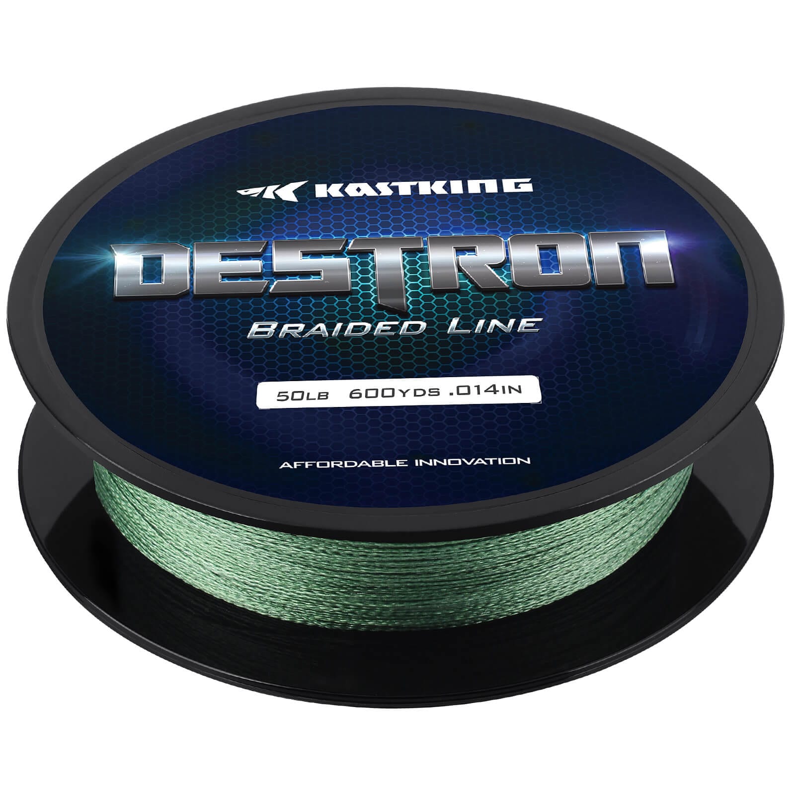 kastking destron braided fishing line KastKing Destron Braided Fishing Line 300 Yards Moss Green / 15 lb