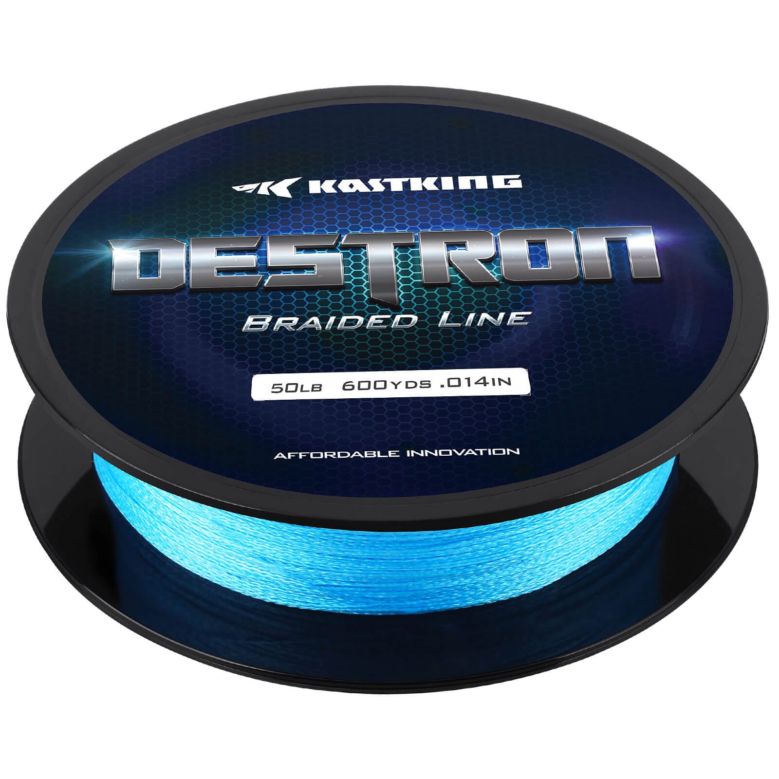 KastKing World's Premium Monofilament Fishing Line - Paralleled Roll Track, Size: 300Yds-17LB, Blue