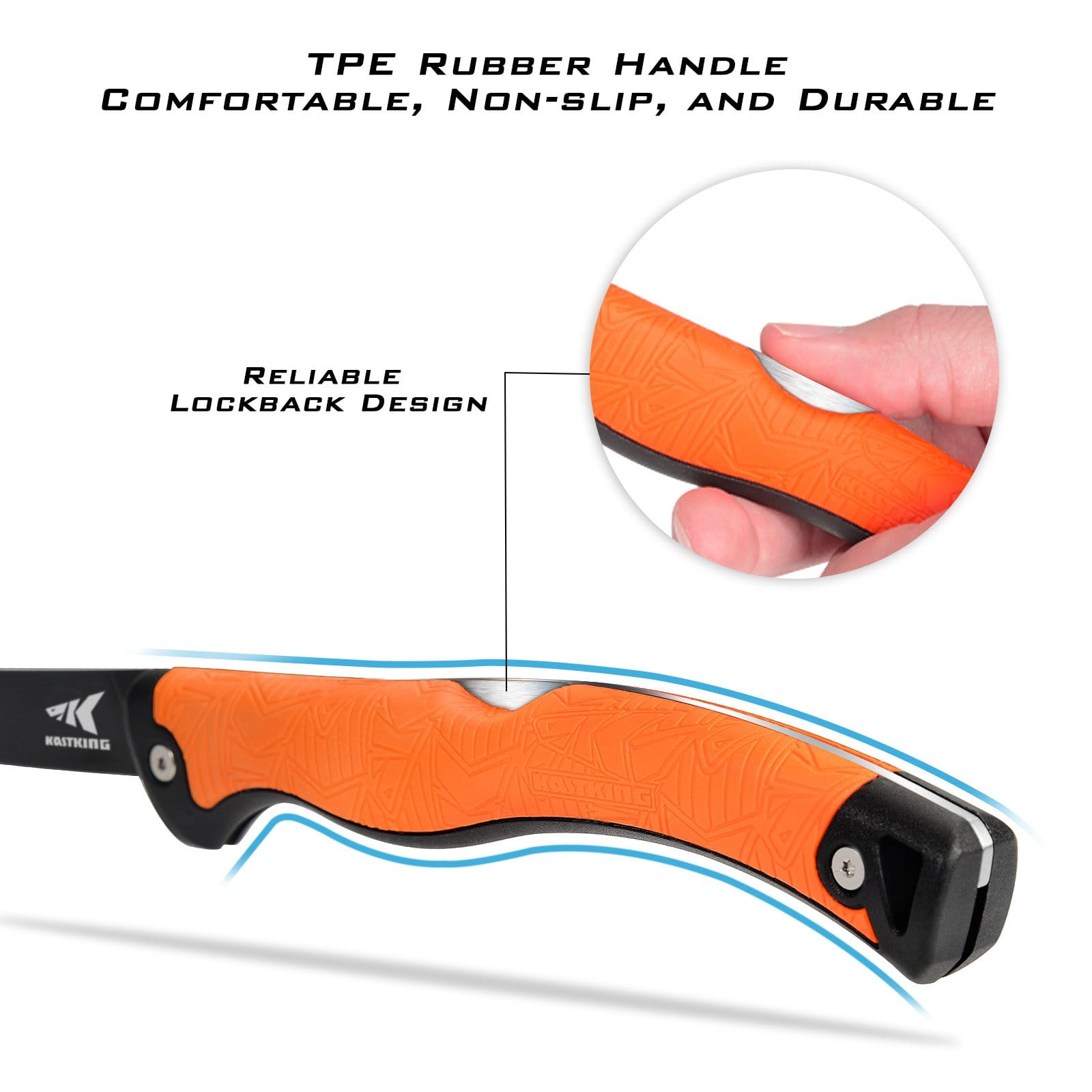 Speedy Sharp Carbide Knife Sharpener, Key Chain & Hook Ring included, Orange